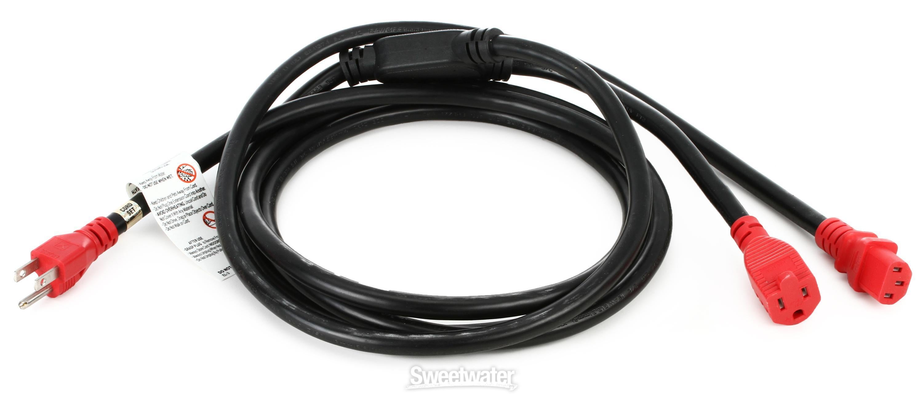 D'Addario PW-IECPB-10 IEC Power Cable+ with NEMA 5-15R Outlet - 10