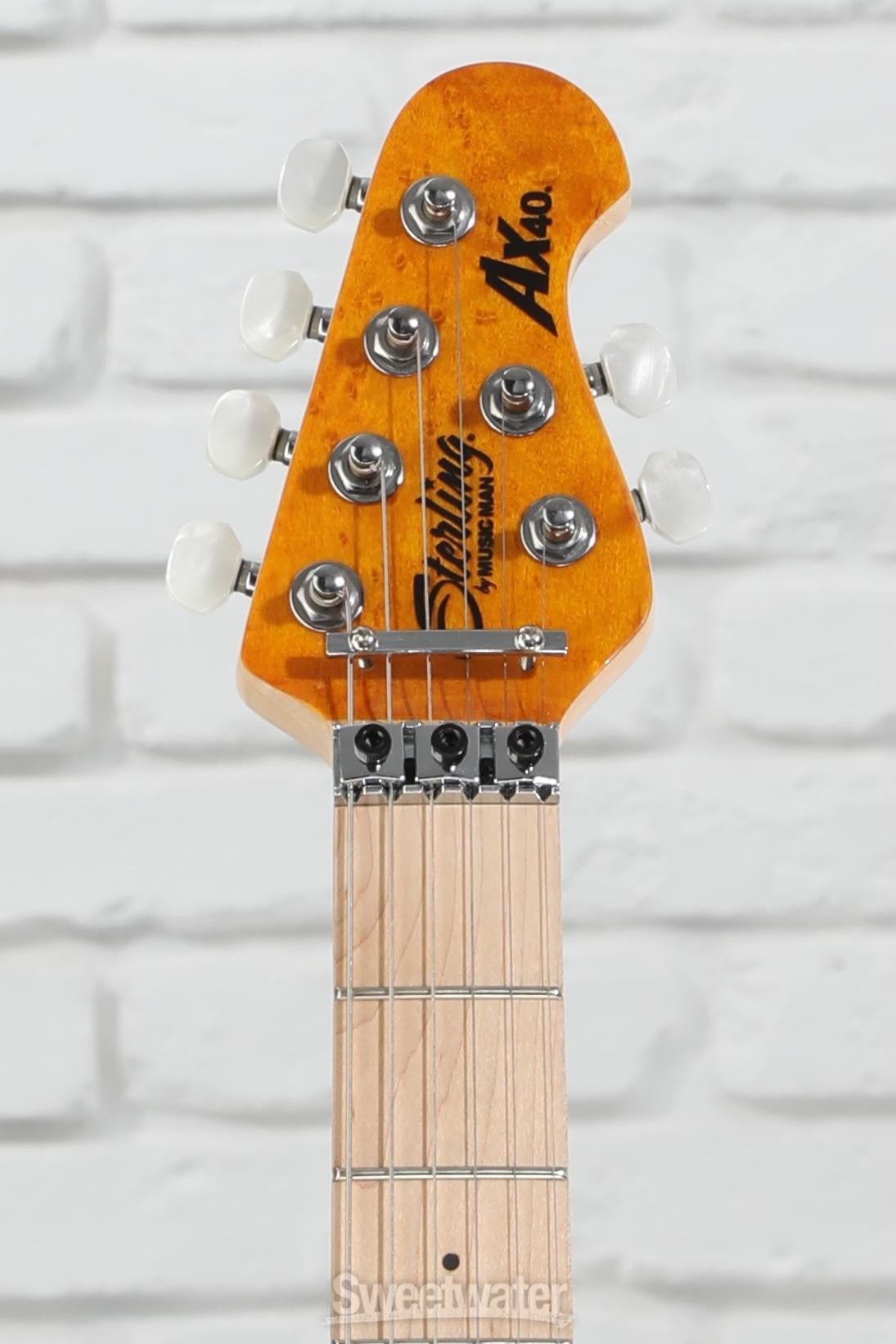 Sterling By Music Man Axis Quilted Maple Electric Guitar - Trans