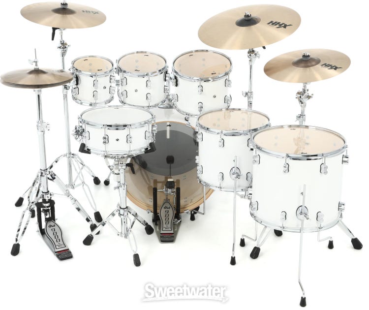 PDP Concept Maple Shell Pack - 7-Piece - Pearlescent White