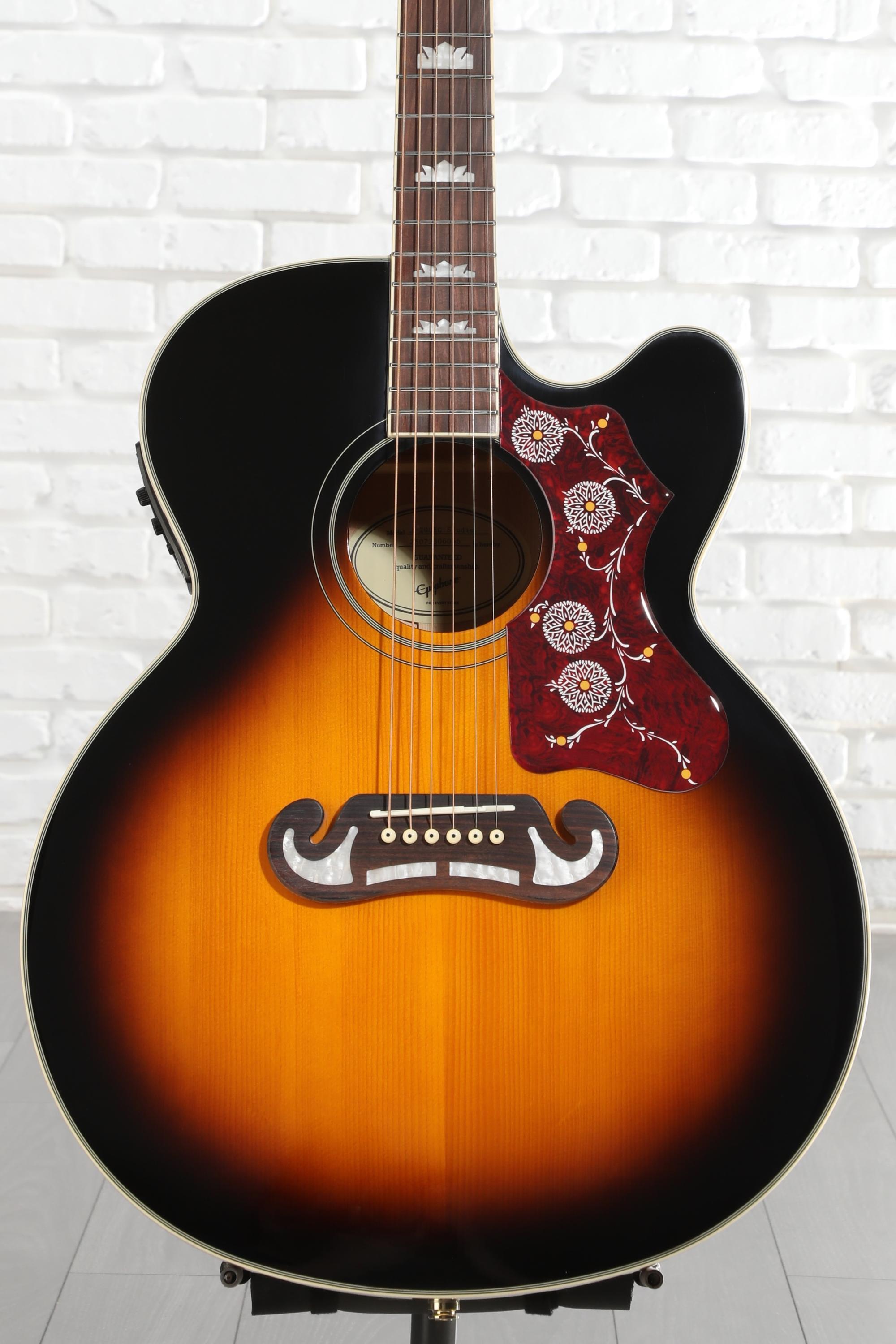 Epiphone J-200EC Studio Acoustic-Electric Guitar - Vintage