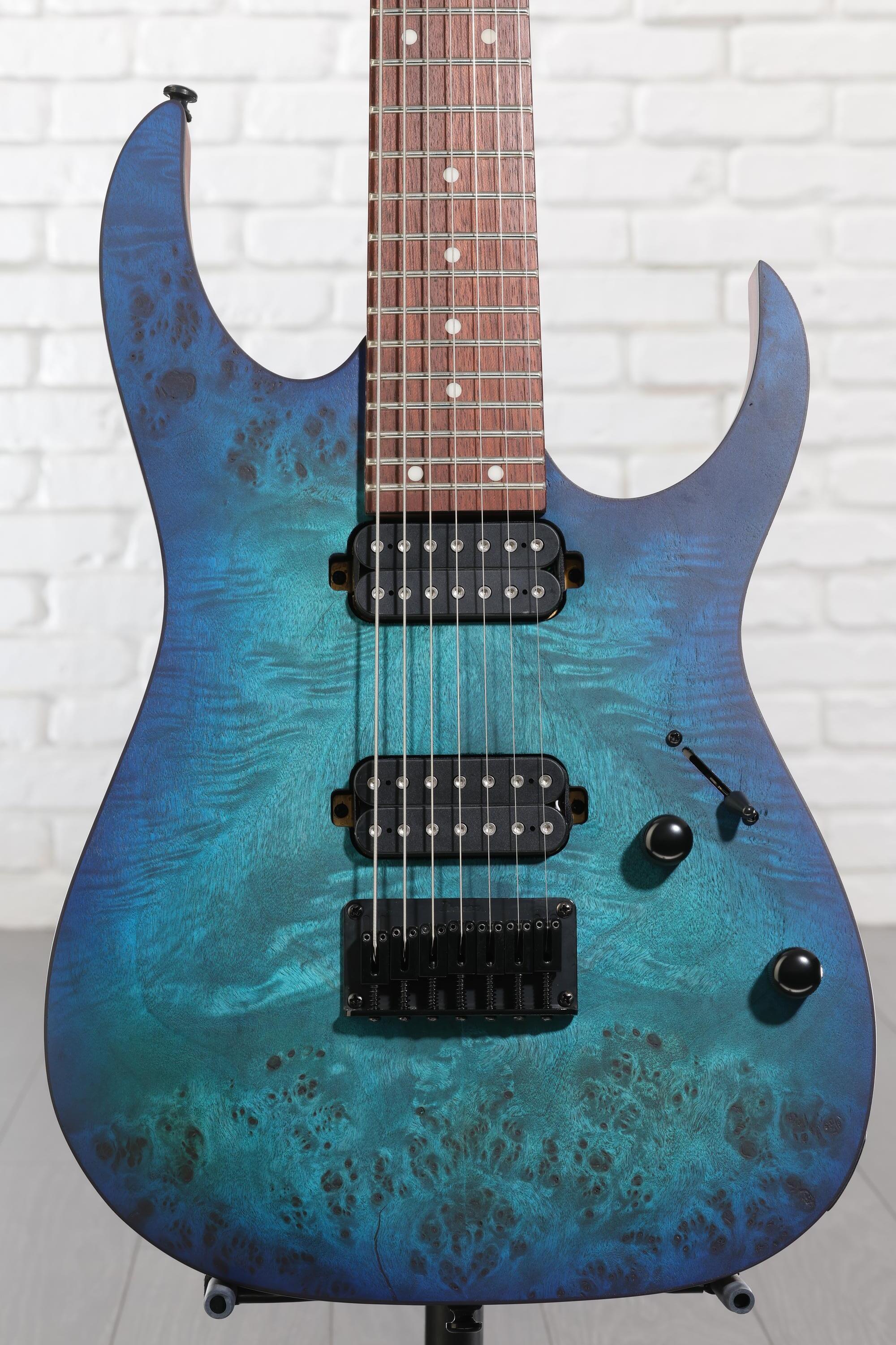 Ibanez RG7421PB Electric Guitar - Sapphire Blue Flat | Sweetwater