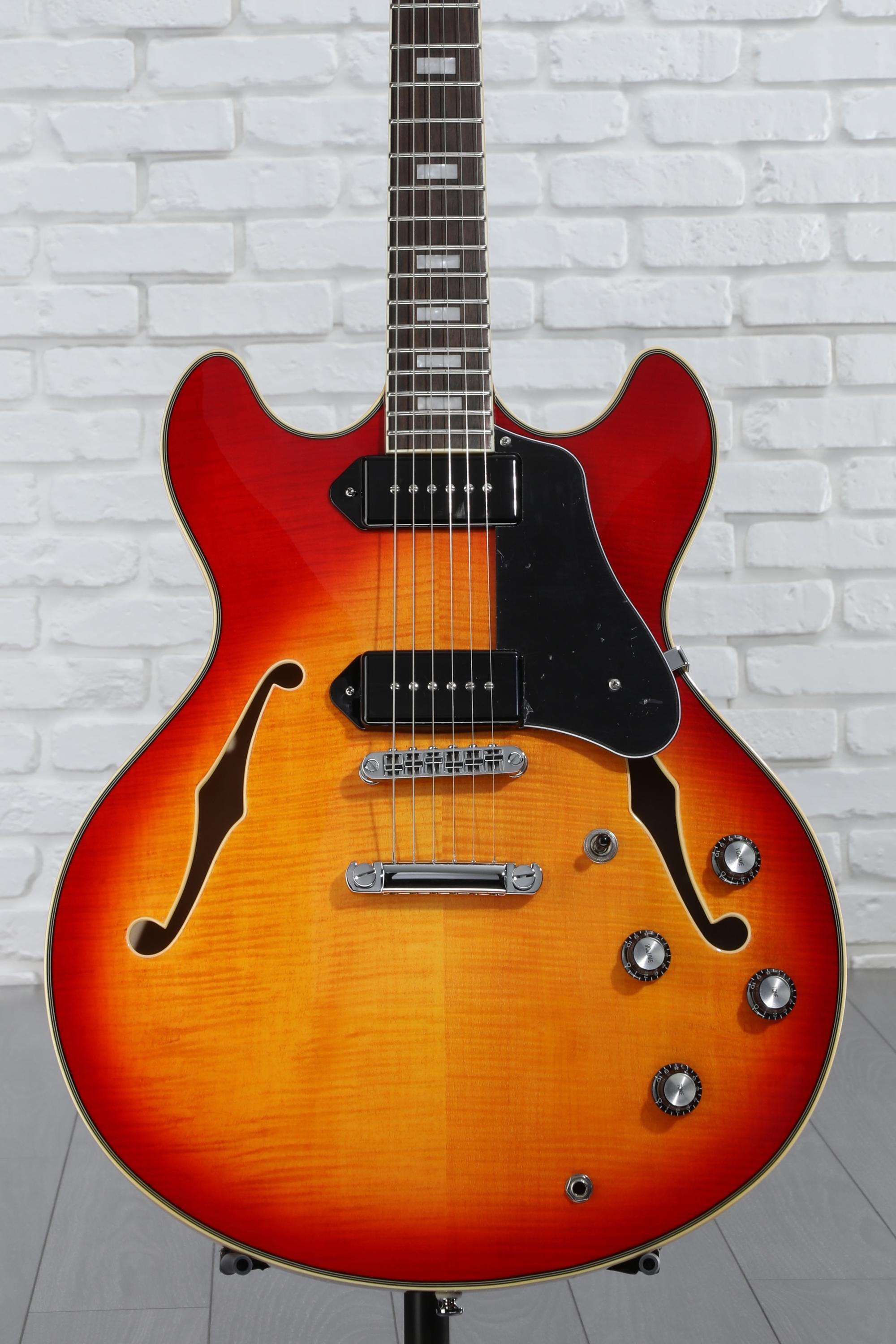 Sire Larry Carlton H7V Semi-hollowbody Electric Guitar - Cherry