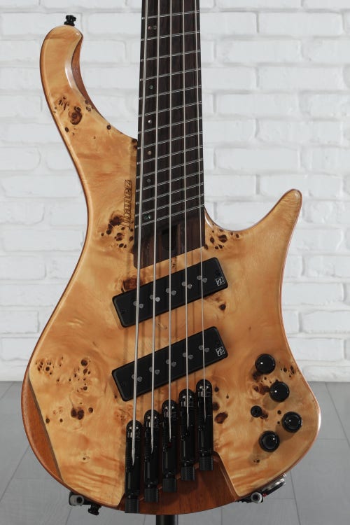 Ibanez EHB Ergonomic Headless 5-string Multi-scale Bass Guitar - Florid Natural Low Gloss
