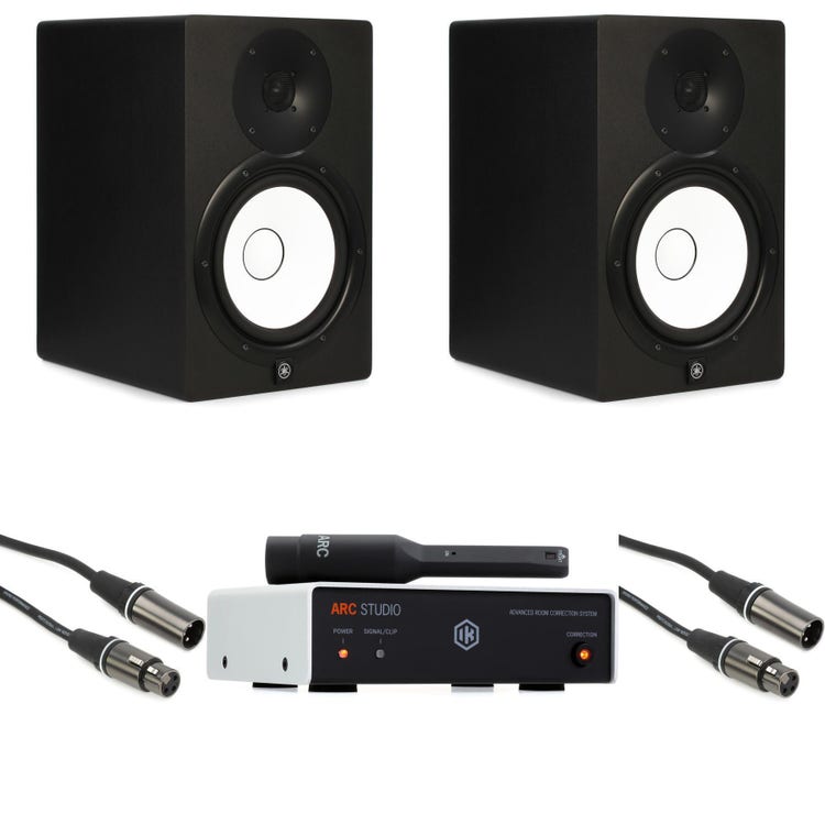 Yamaha HS8 8-inch Powered Studio Monitor Pair and IK Multimedia ARC Studio Advanced Room Correction System