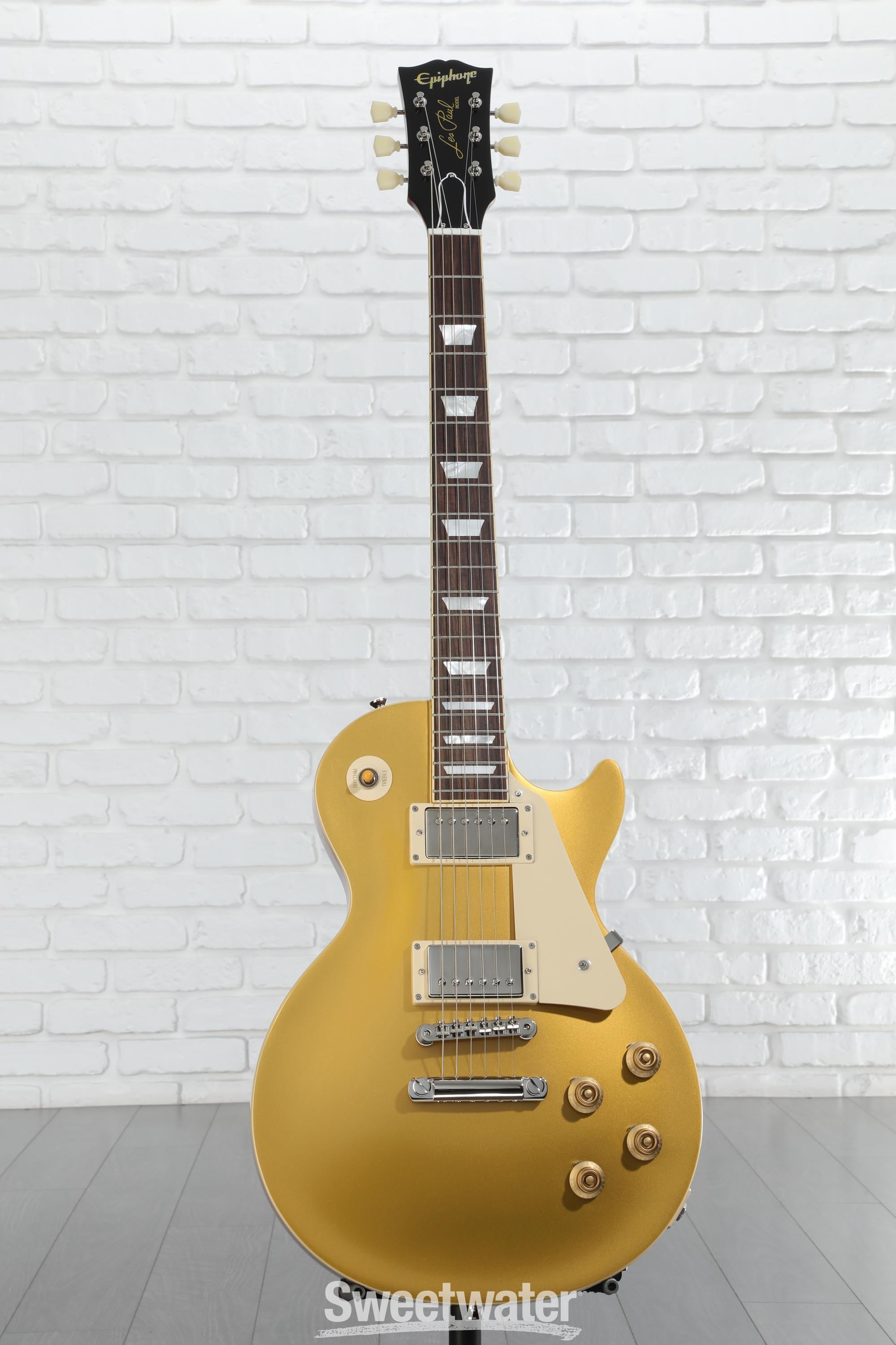 ⭐︎Epiphone Les Paul Gold Top Epiphone Les Paul '56 Goldtop - Metallic Gold | Sweetwater