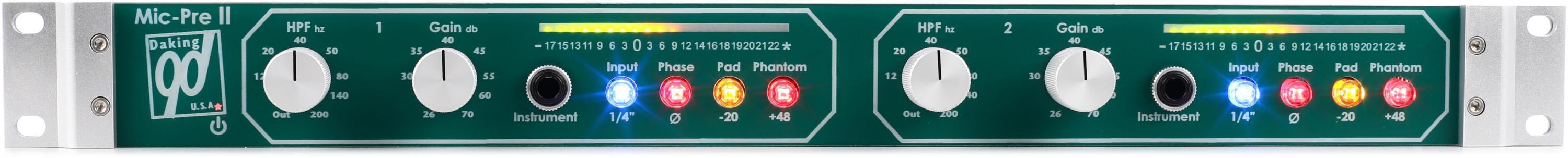 Photo of Daking Mic Pre II 2-channel Microphone Preamp