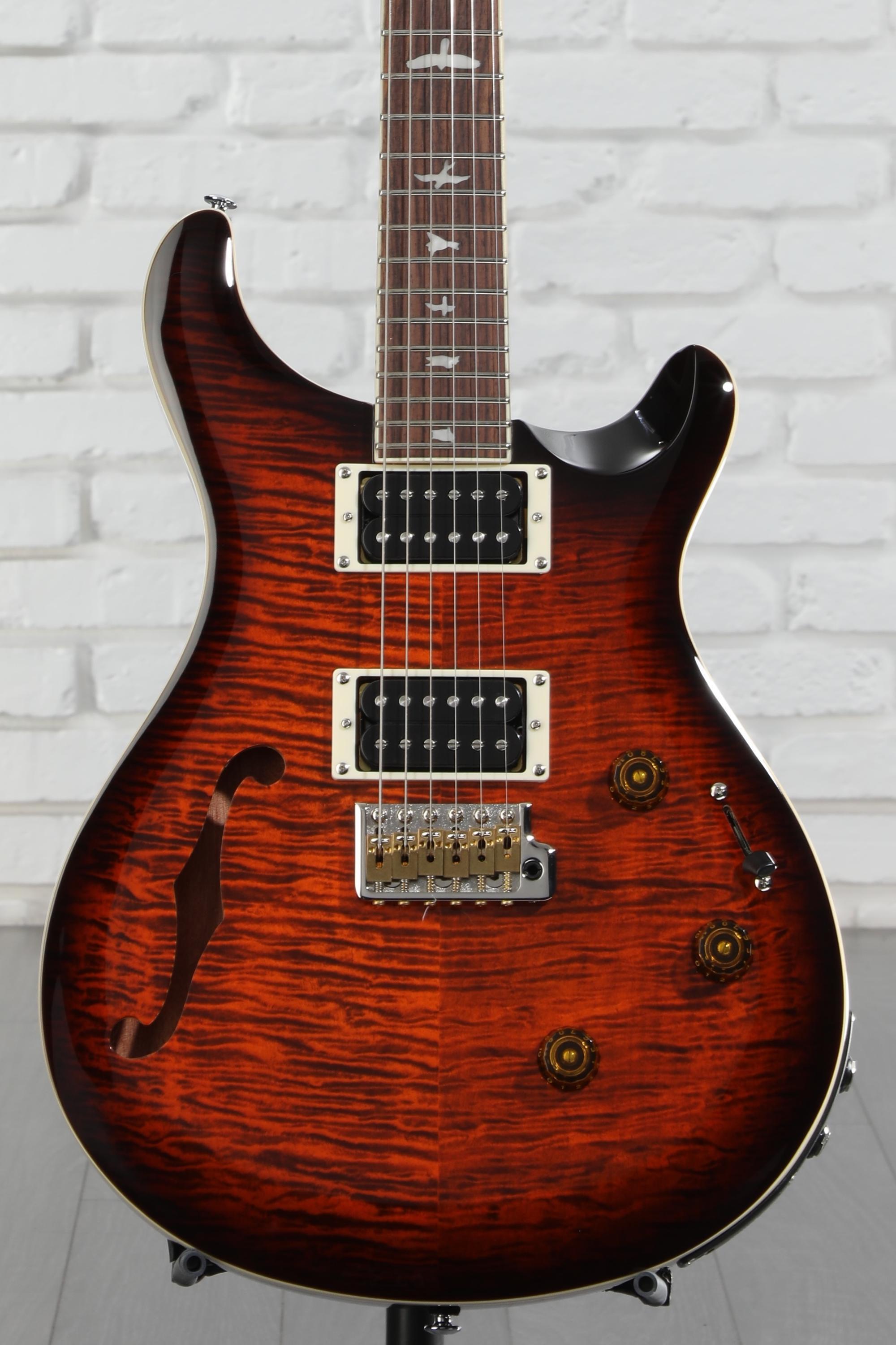 PRS SE Custom 24 Semi-Hollow Piezo Electric Guitar - Orange