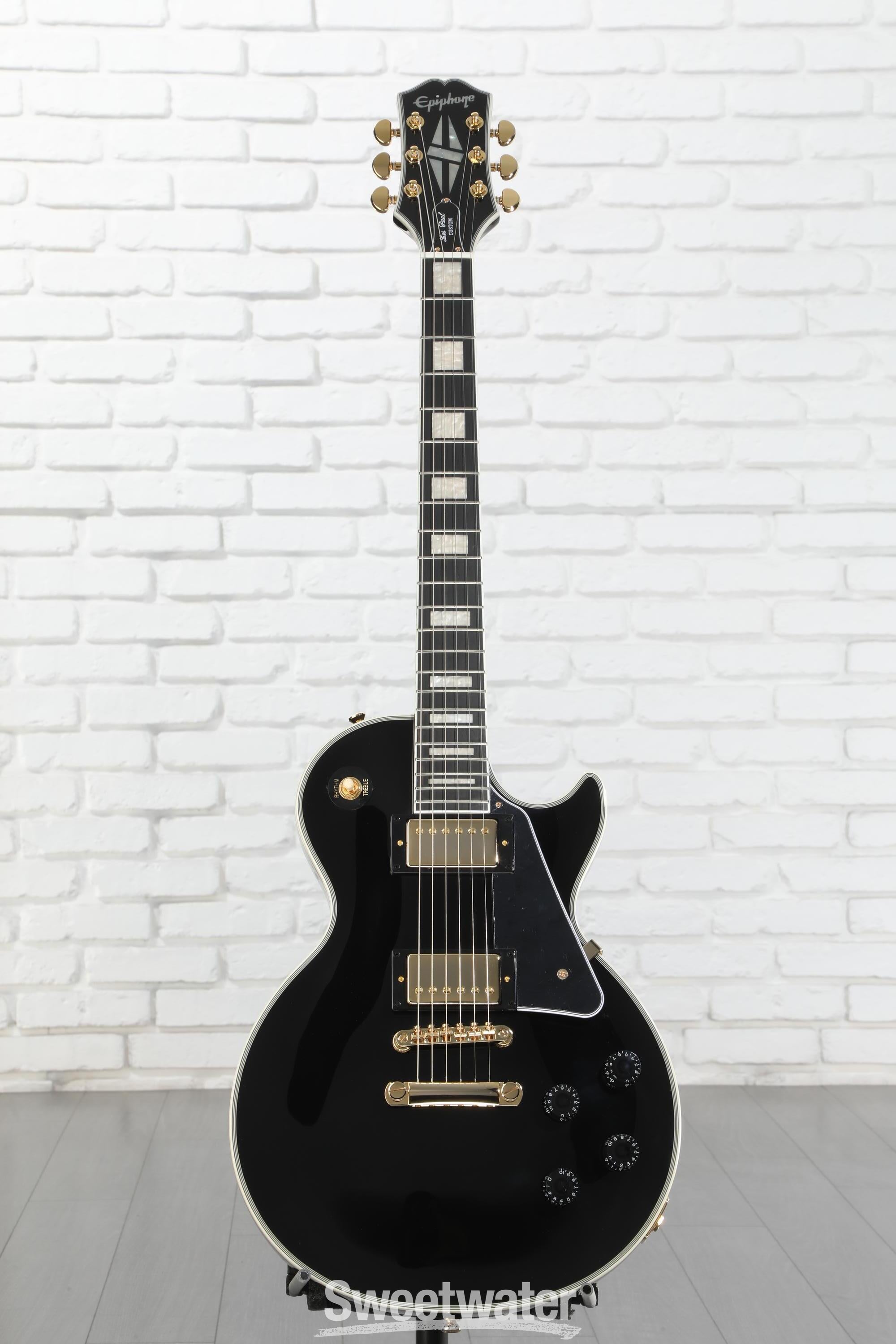 Epiphone Les Paul Custom Electric Guitar - Ebony | Sweetwater