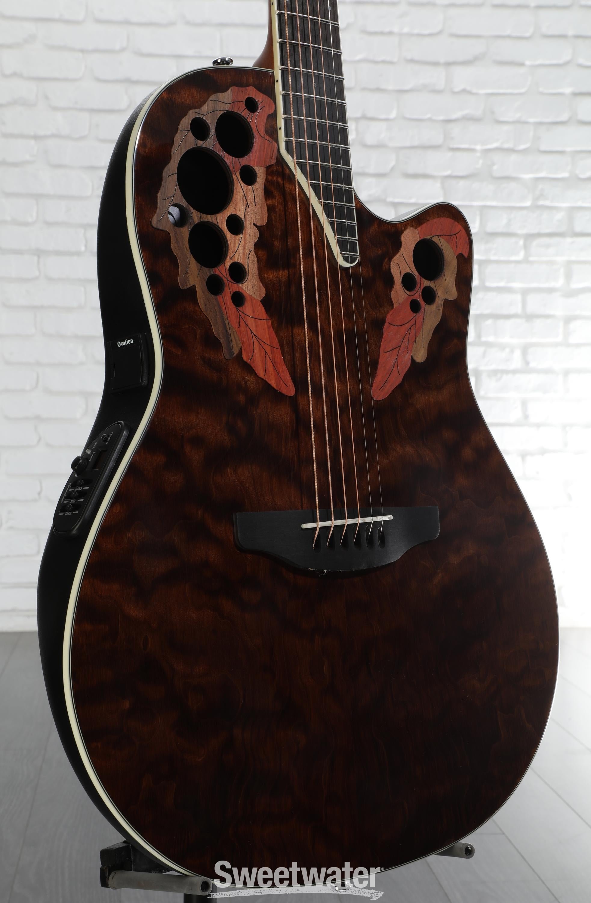ギター OVATION CE48P TIGER EYE Celebrity Amazon.com: Ovation Celebrity Elite Plus Quilted Maple Top