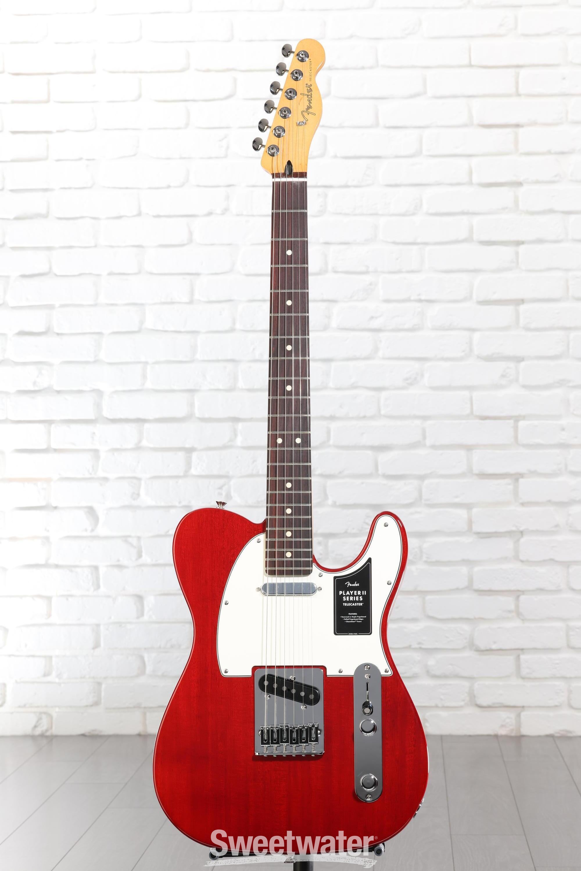 Fender Player II Telecaster Electric Guitar - Transparent Cherry with Rosewood Fingerboard