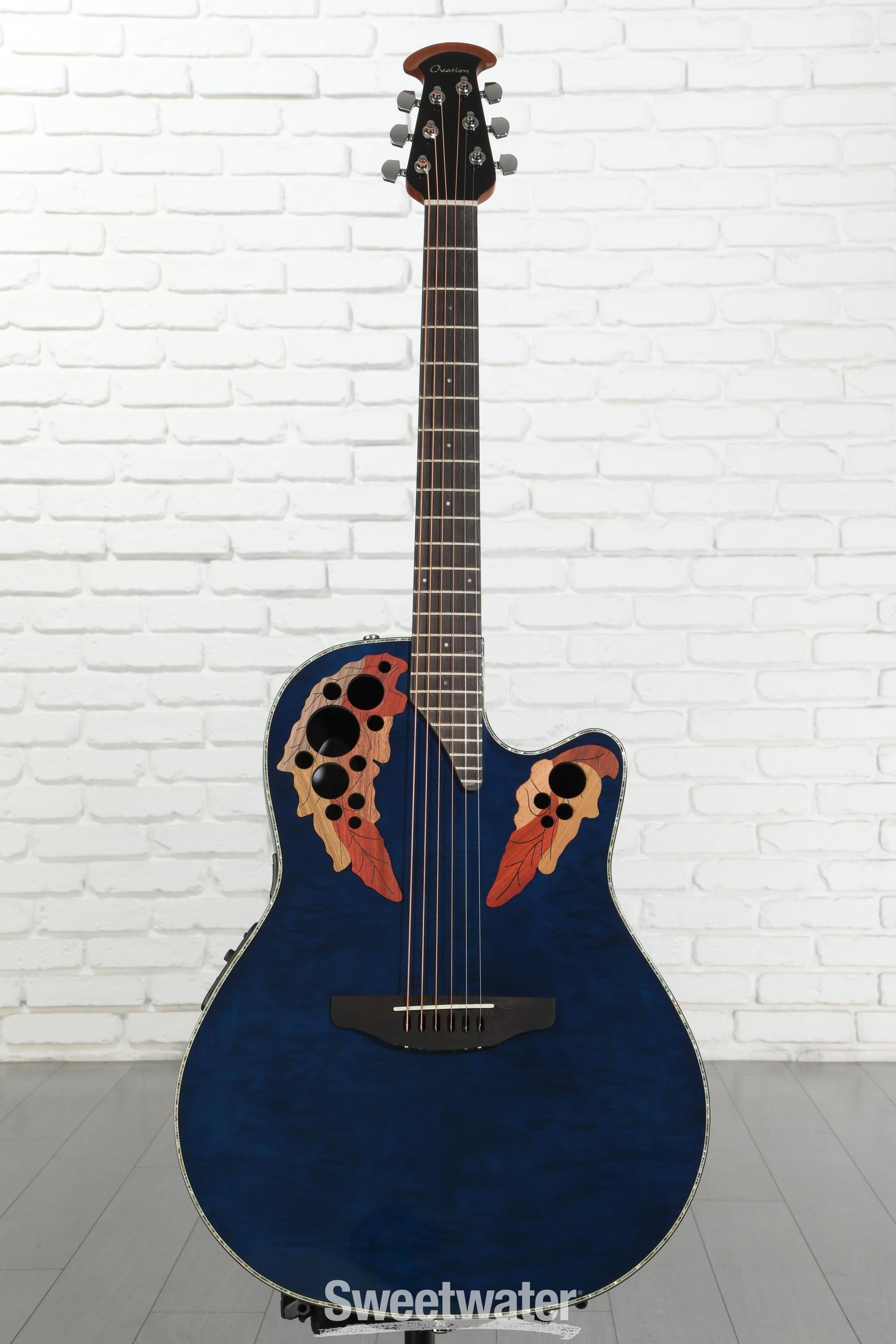 Ovation Celebrity Elite Plus CE44P-8TQ Mid-Depth Acoustic-Electric