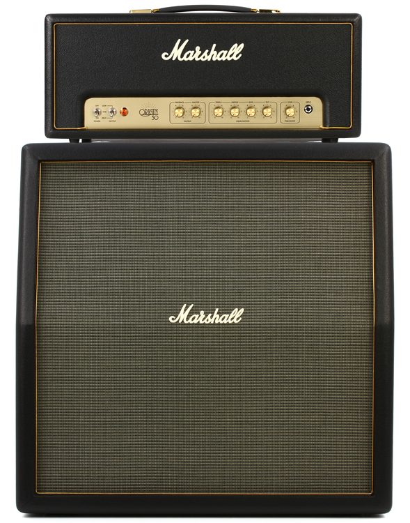 Marshall ORI50H Origin 50-watt Tube Head and ORI412A Origin 240