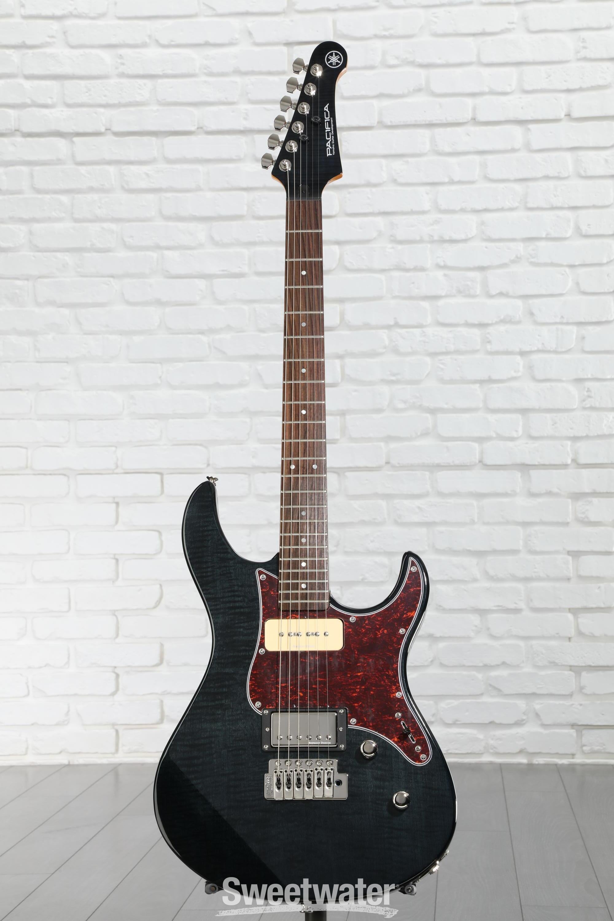 Yamaha PAC611VFM Pacifica Electric Guitar - Trans Black