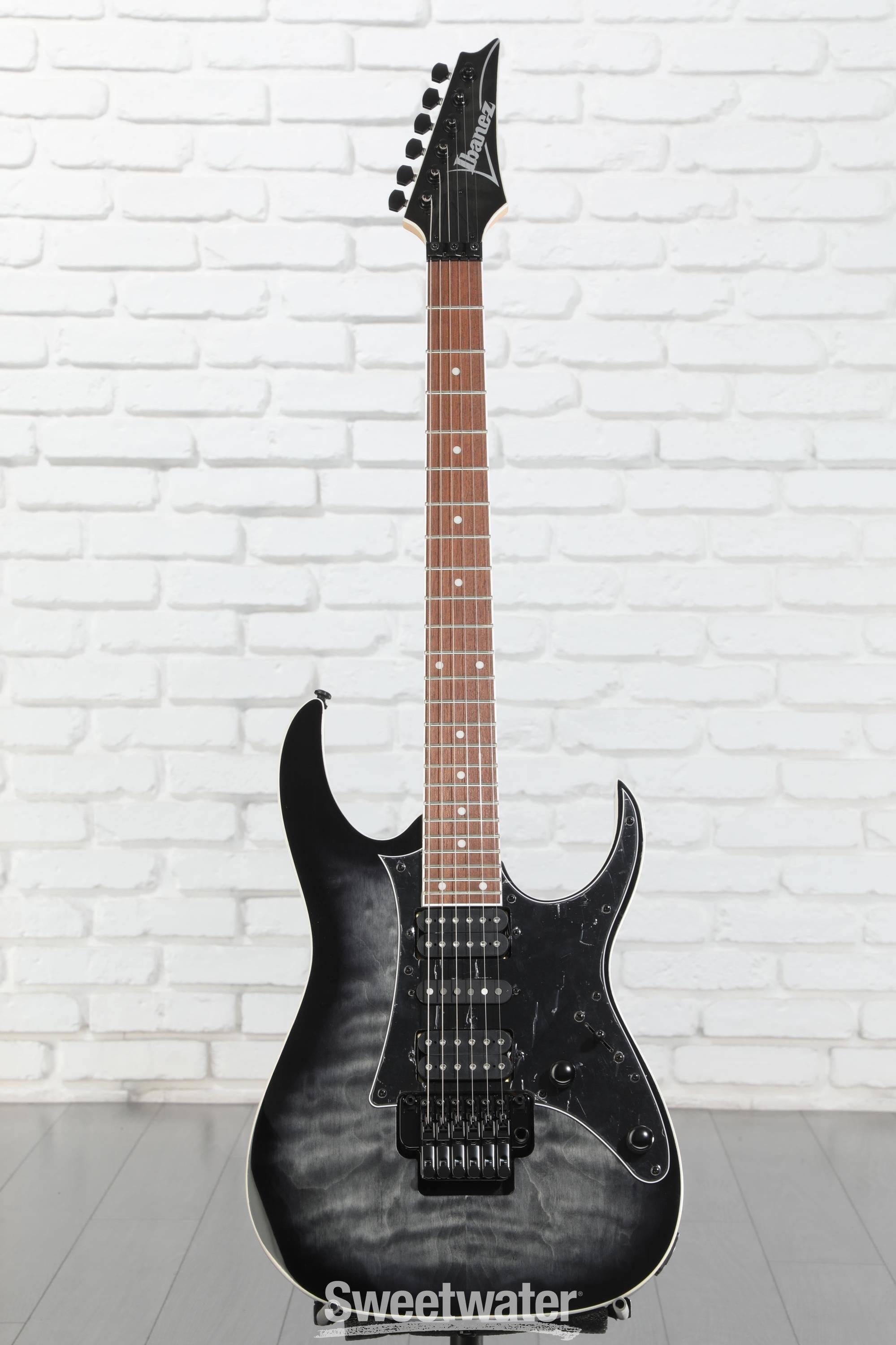 ギター Ibanez RG450QMB Transparent Gray Burst Ibanez RG450QMB Quilted Maple Top Electric Guitar Transparent Gray