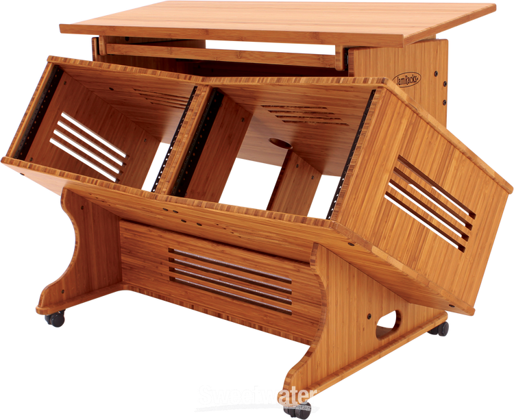 JamRacks Vcar Sidecar Dual 6U Studio Rack with Two Sliding Trays