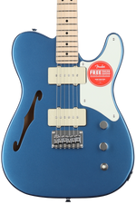 Photo of Squier Paranormal Cabronita Telecaster Thinline - Lake Placid Blue with Parchment Pickguard