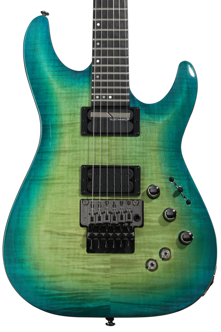 Schecter BlackJack SLS C-1 FR-S Electric Guitar - Aquaburst