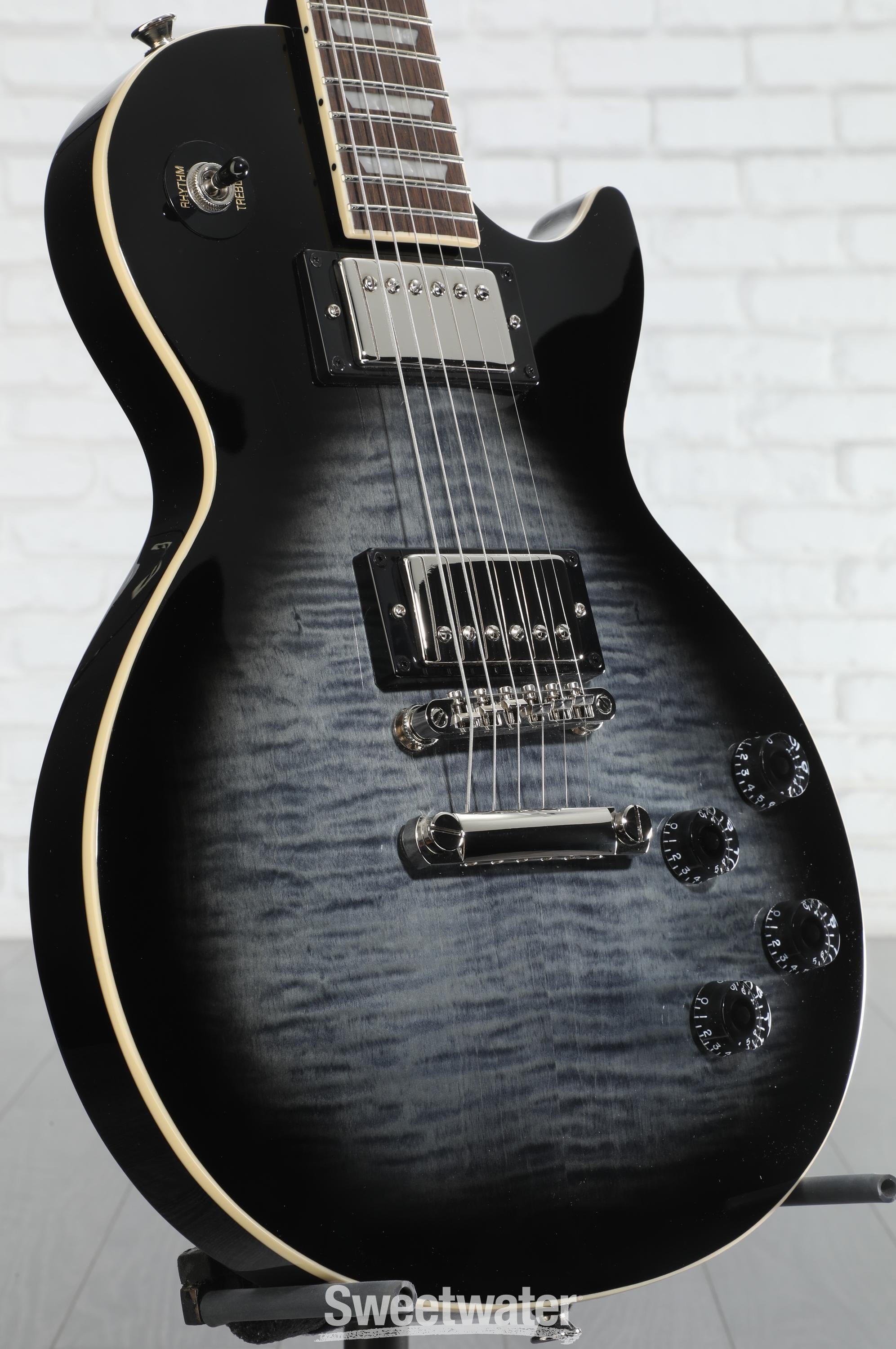 Epiphone Les Paul Tribute Plus Electric Guitar - Transparent Ebony