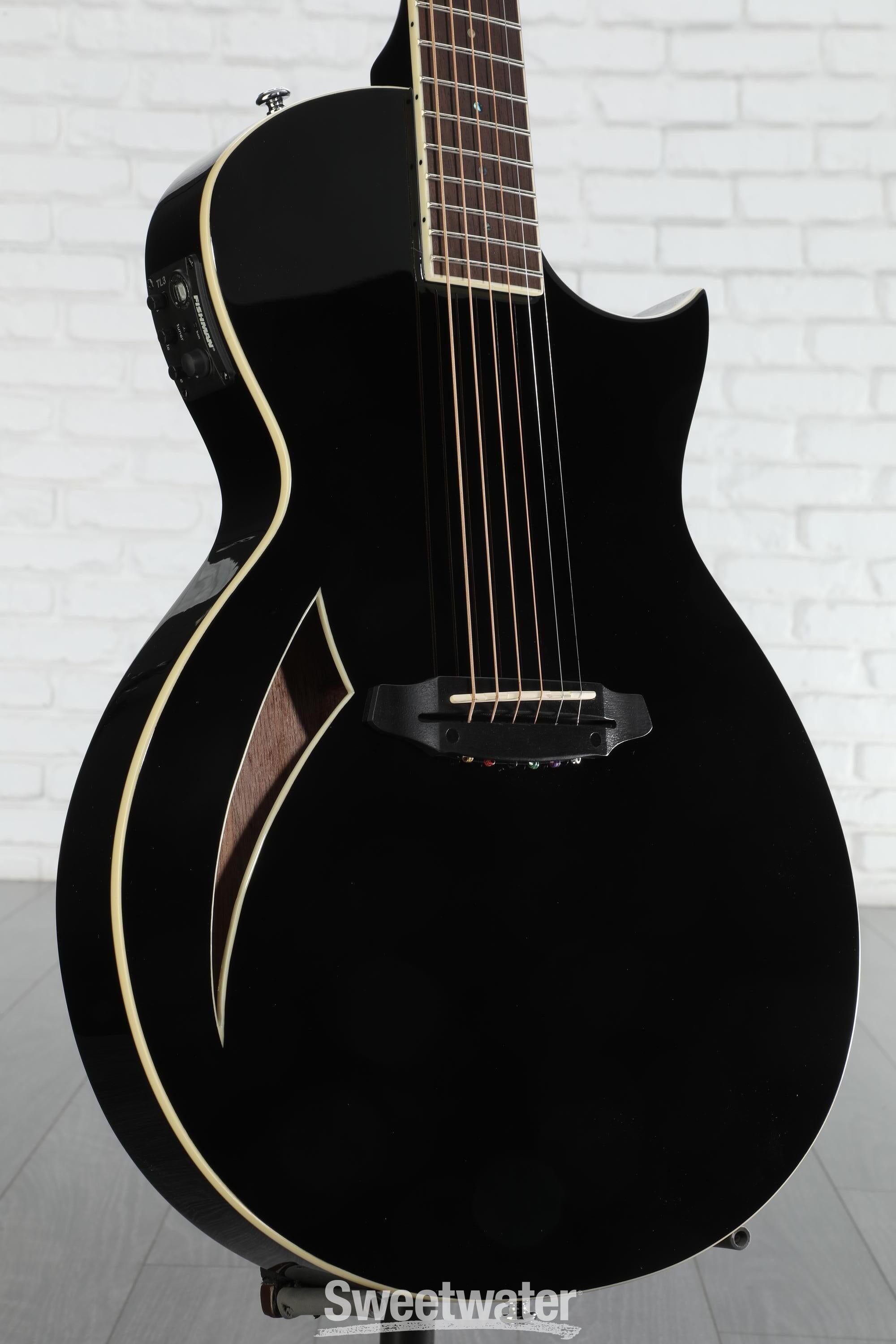 ESP LTD TL-6 Acoustic-electric Guitar - Black | Sweetwater