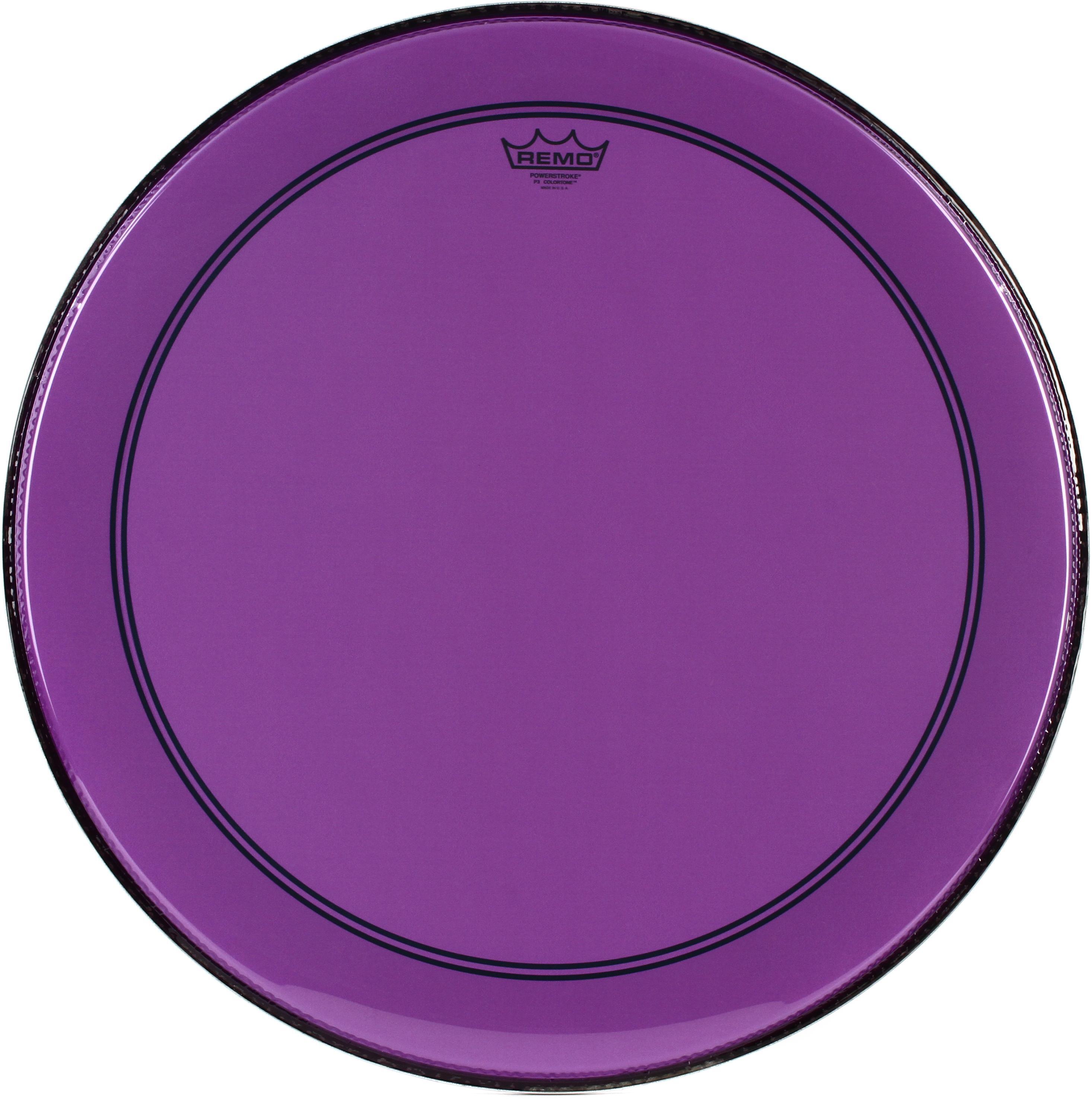 Photo of Remo Powerstroke P3 Colortone Purple Bass Drumhead - 24 inch