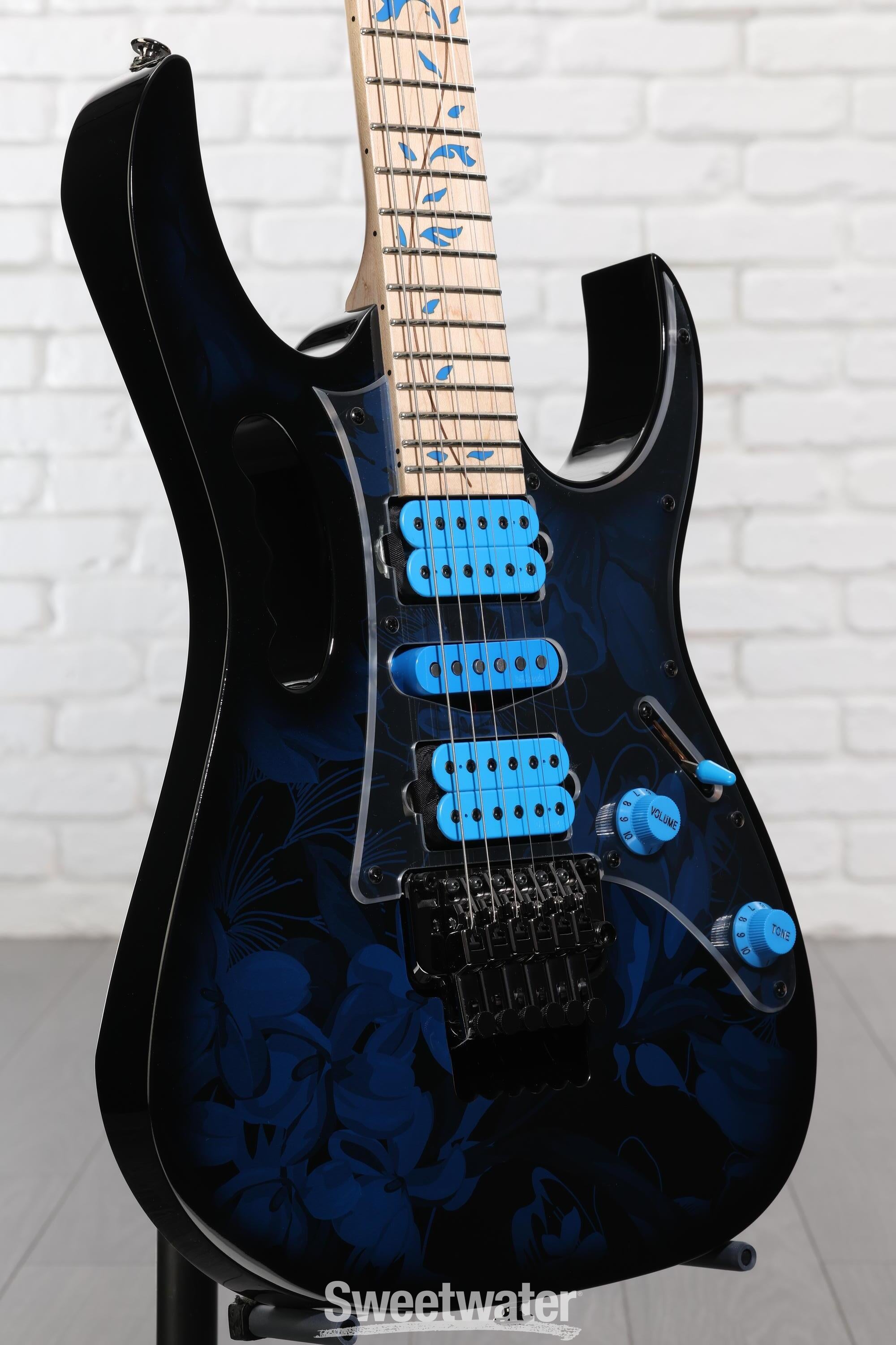 Ibanez Steve Vai Signature JEM77 - Blue Floral Pattern | Sweetwater