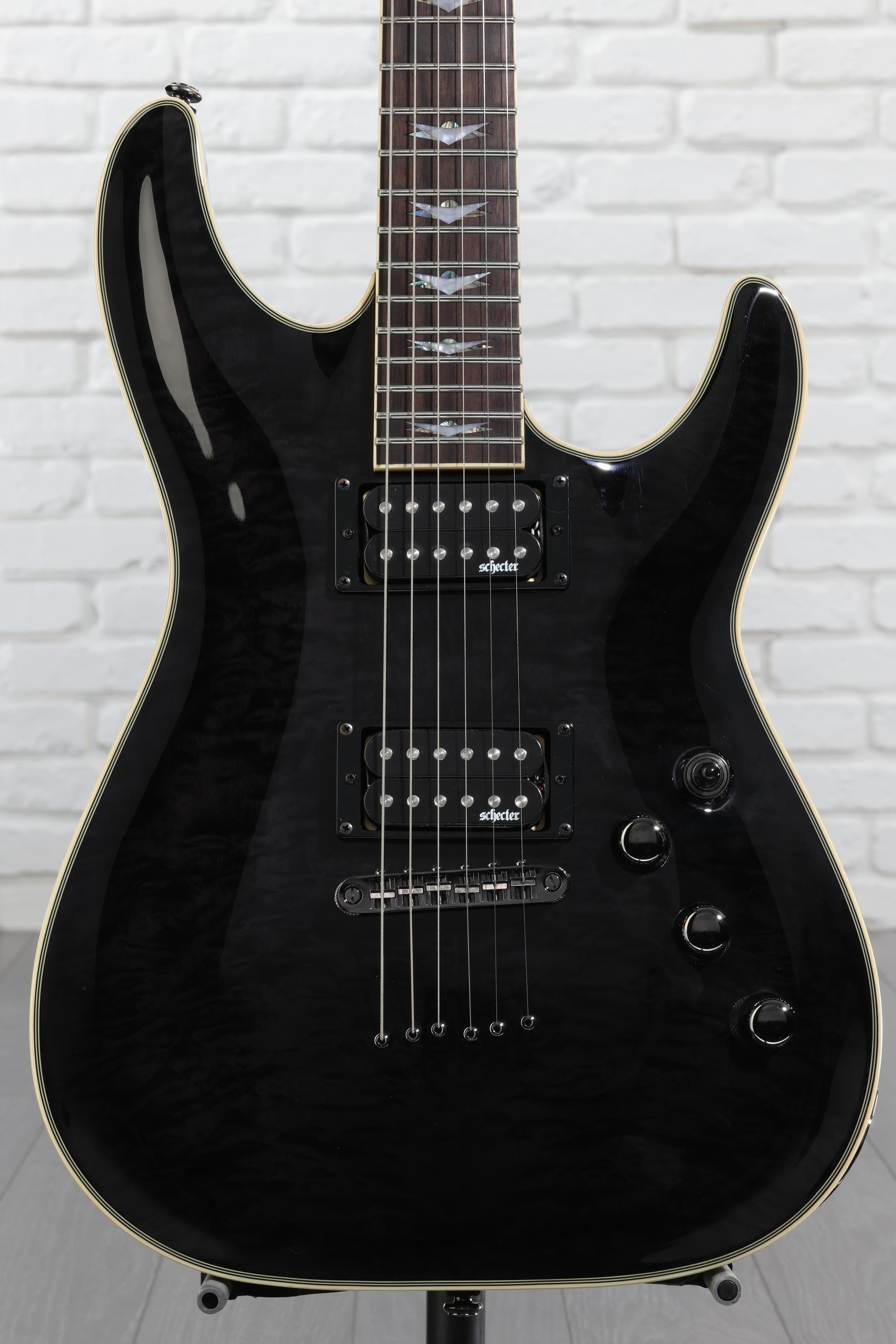 Schecter Omen Extreme-6 Electric Guitar - See-Thru Black | Sweetwater