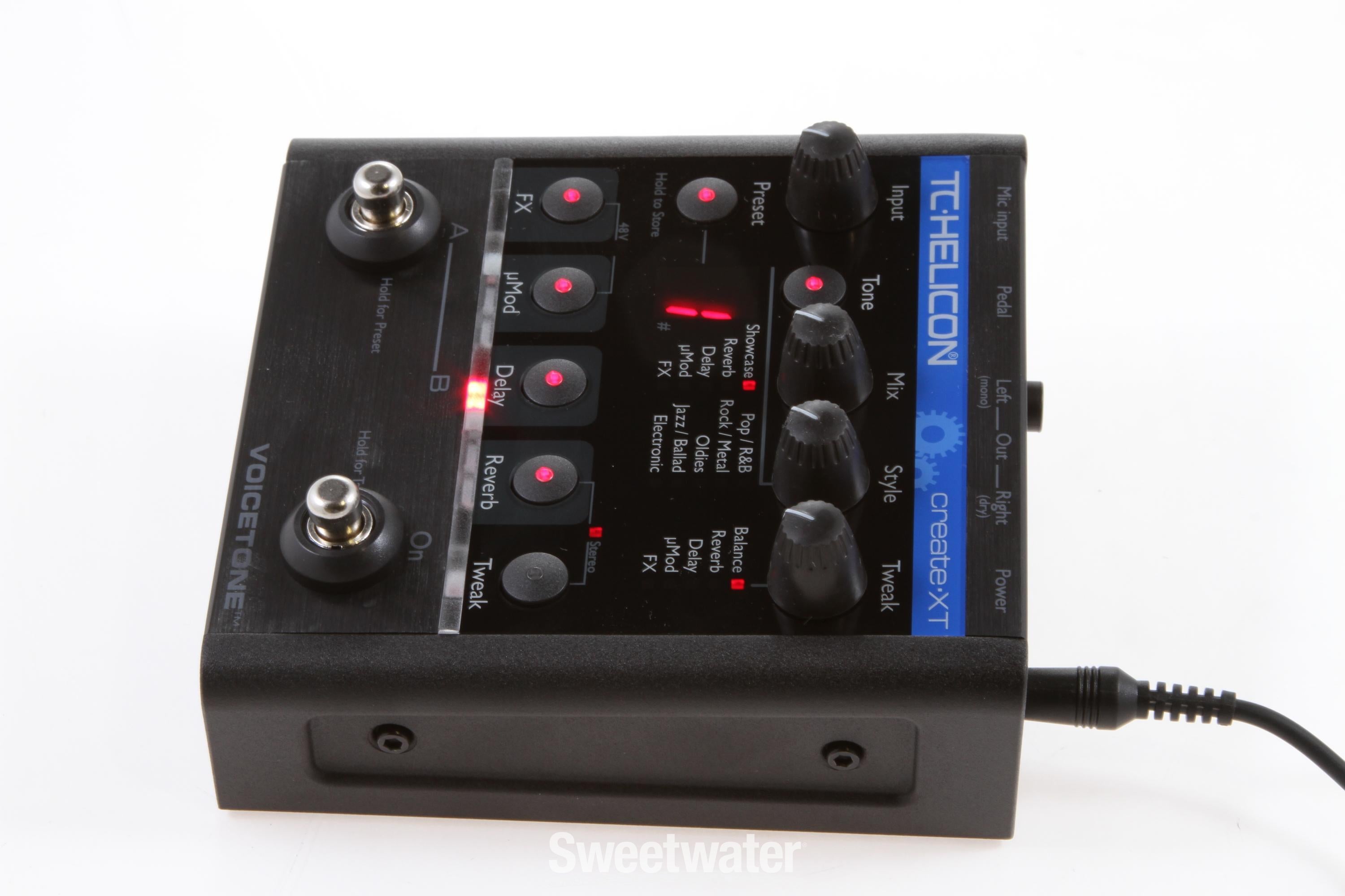 TC-Helicon VoiceTone Create XT Pedal Reviews | Sweetwater