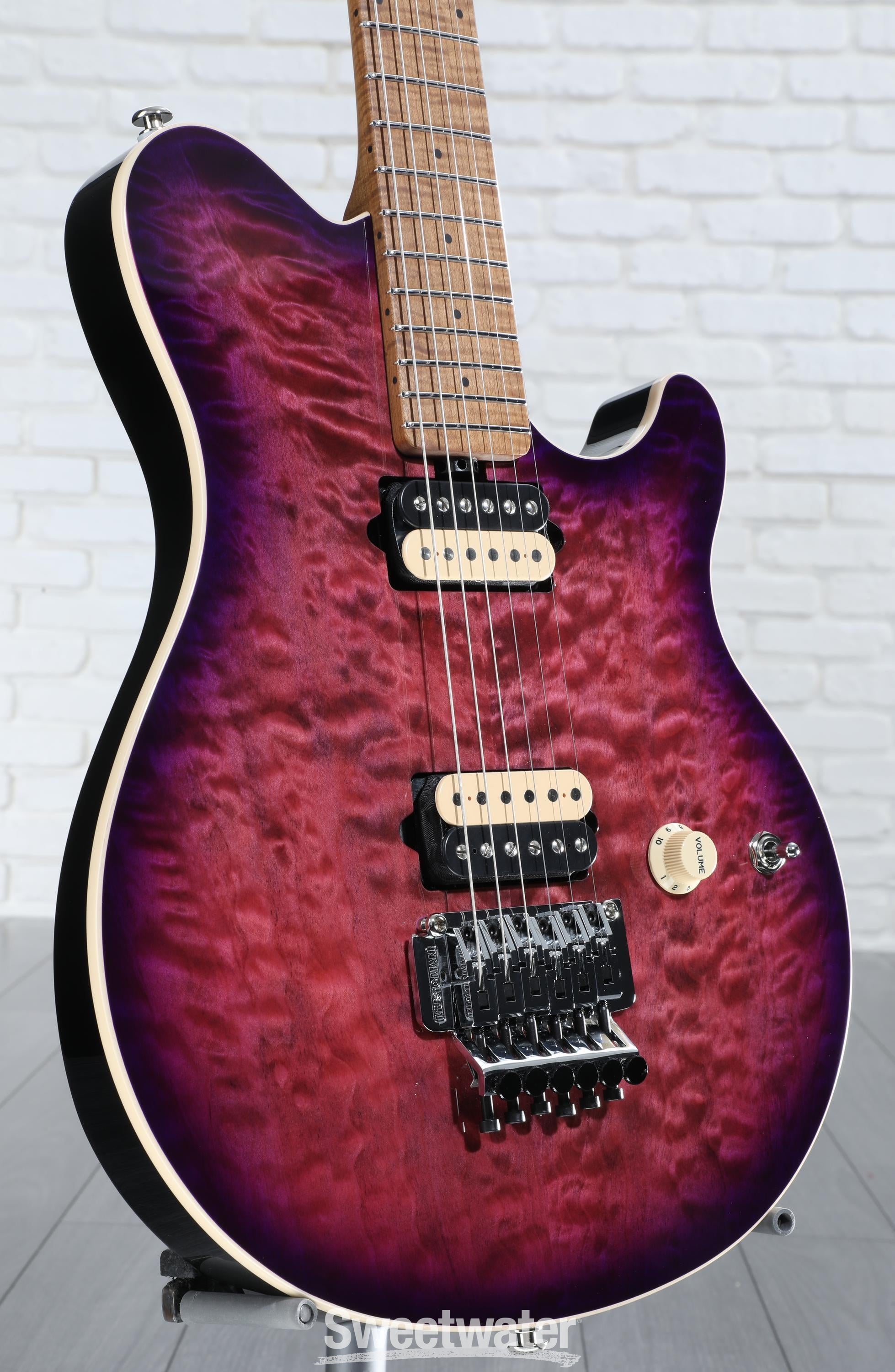 Ernie Ball Music Man Axis Electric Guitar - Olallieberry Quilt | Sweetwater