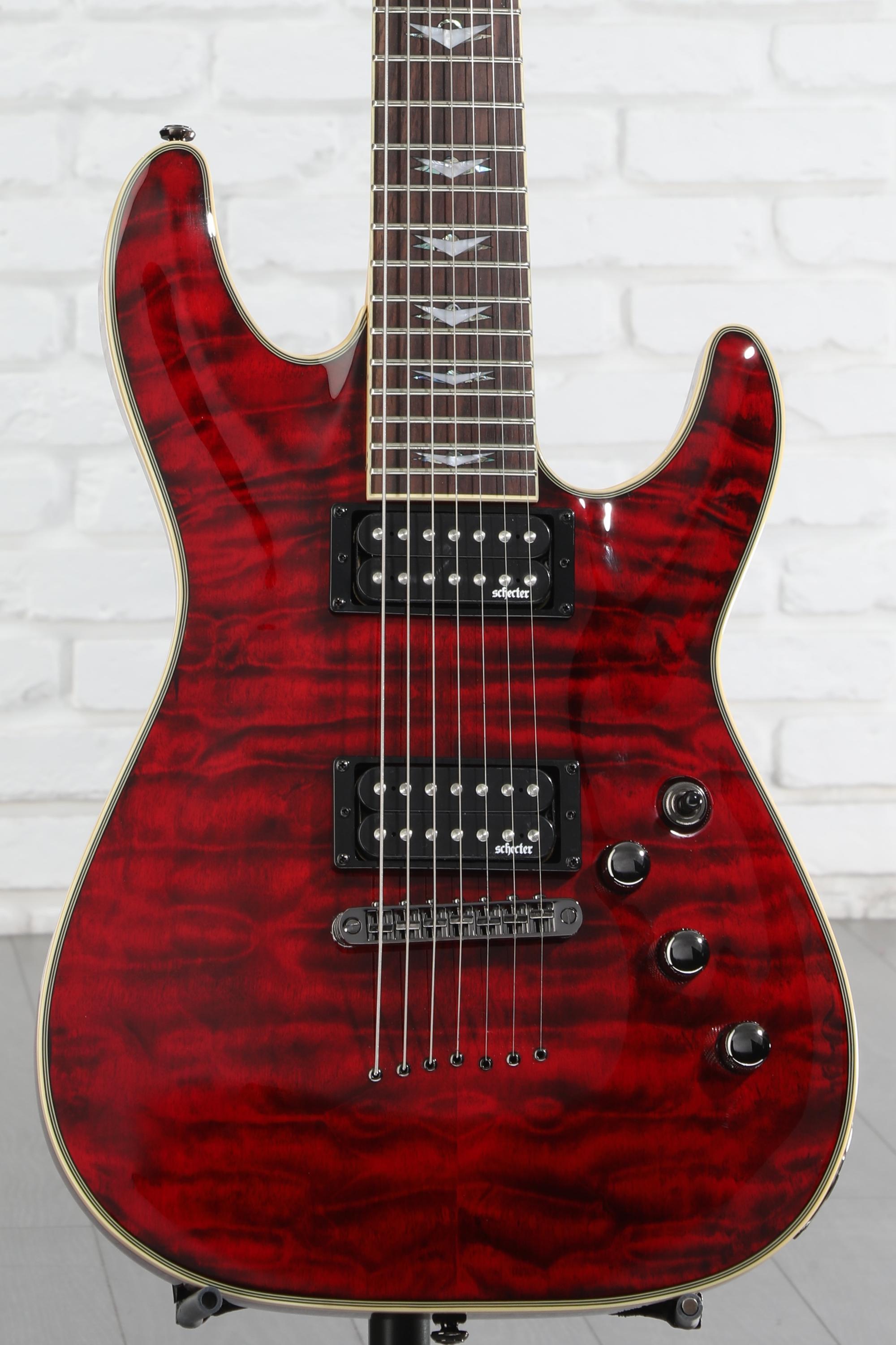SCHECTER OMEN EXTREME-7 7弦ギター エレキギター Schecter Omen Extreme-7 Electric Guitar - Black Cherry