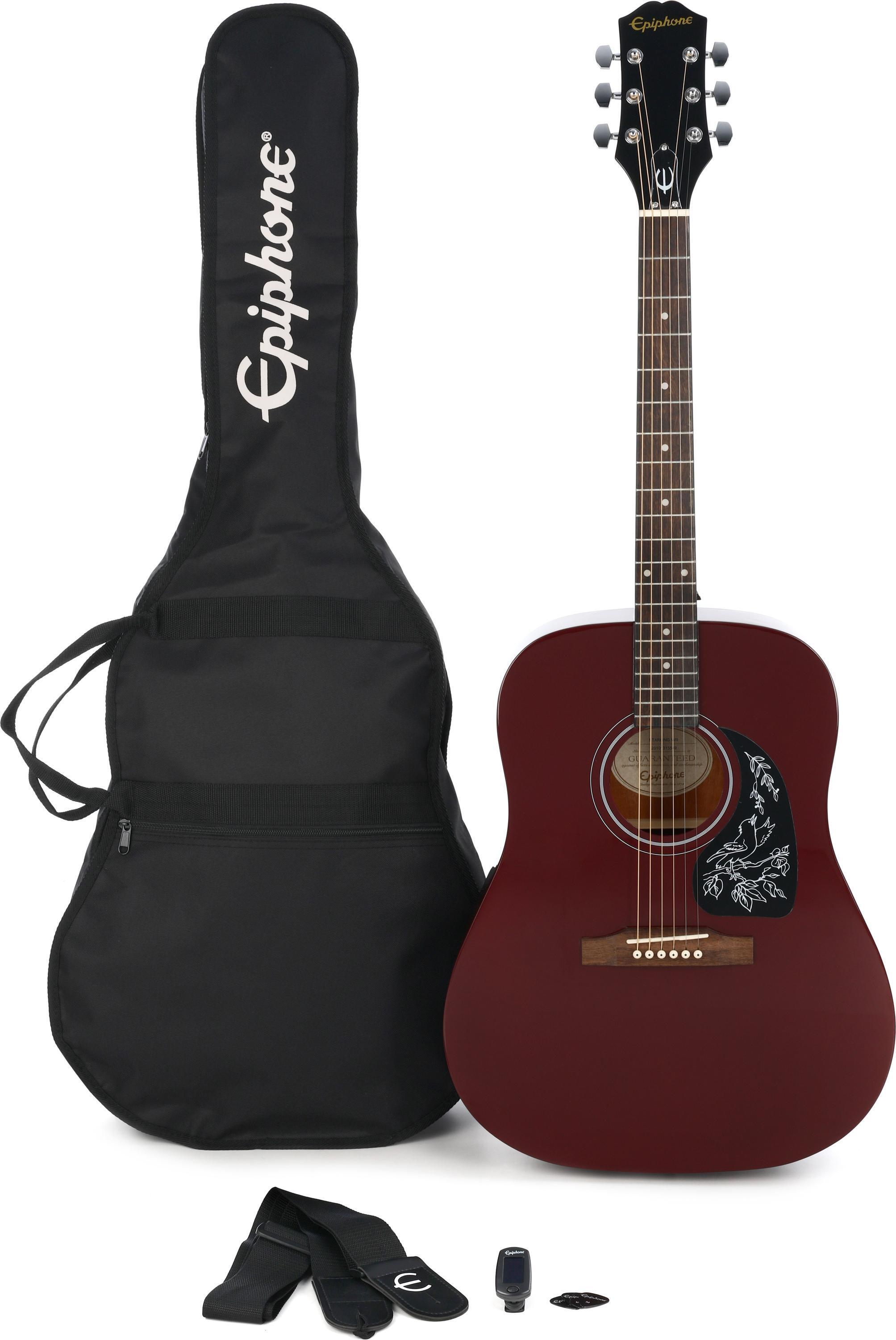 Epiphone Starling Acoustic Guitar Starter Pack - Wine Red | Sweetwater