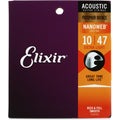 Photo of Elixir Strings 16002 Nanoweb Phosphor Bronze Acoustic Guitar Strings - .010-.047 Extra Light