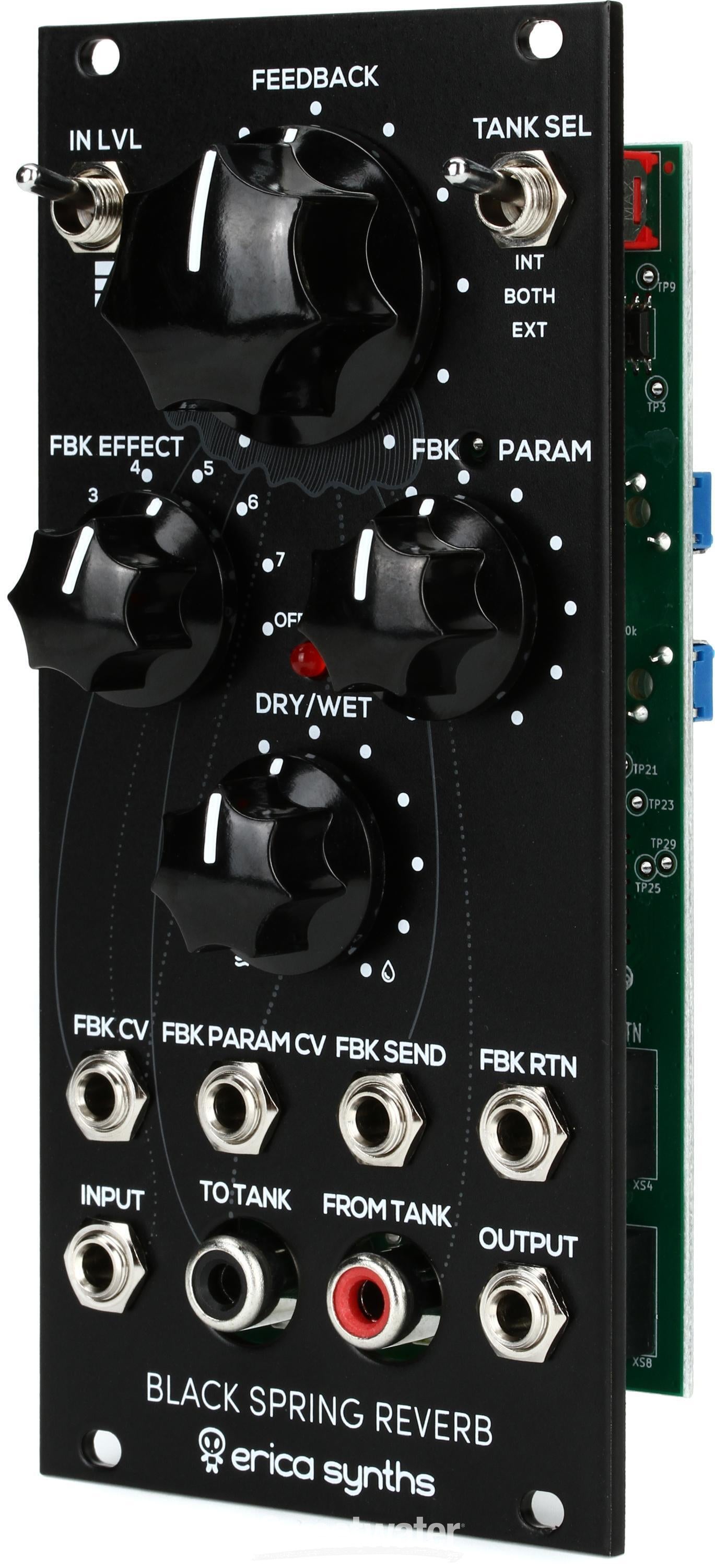 Erica Synths Black Spring Reverb Eurorack Spring Reverb Module