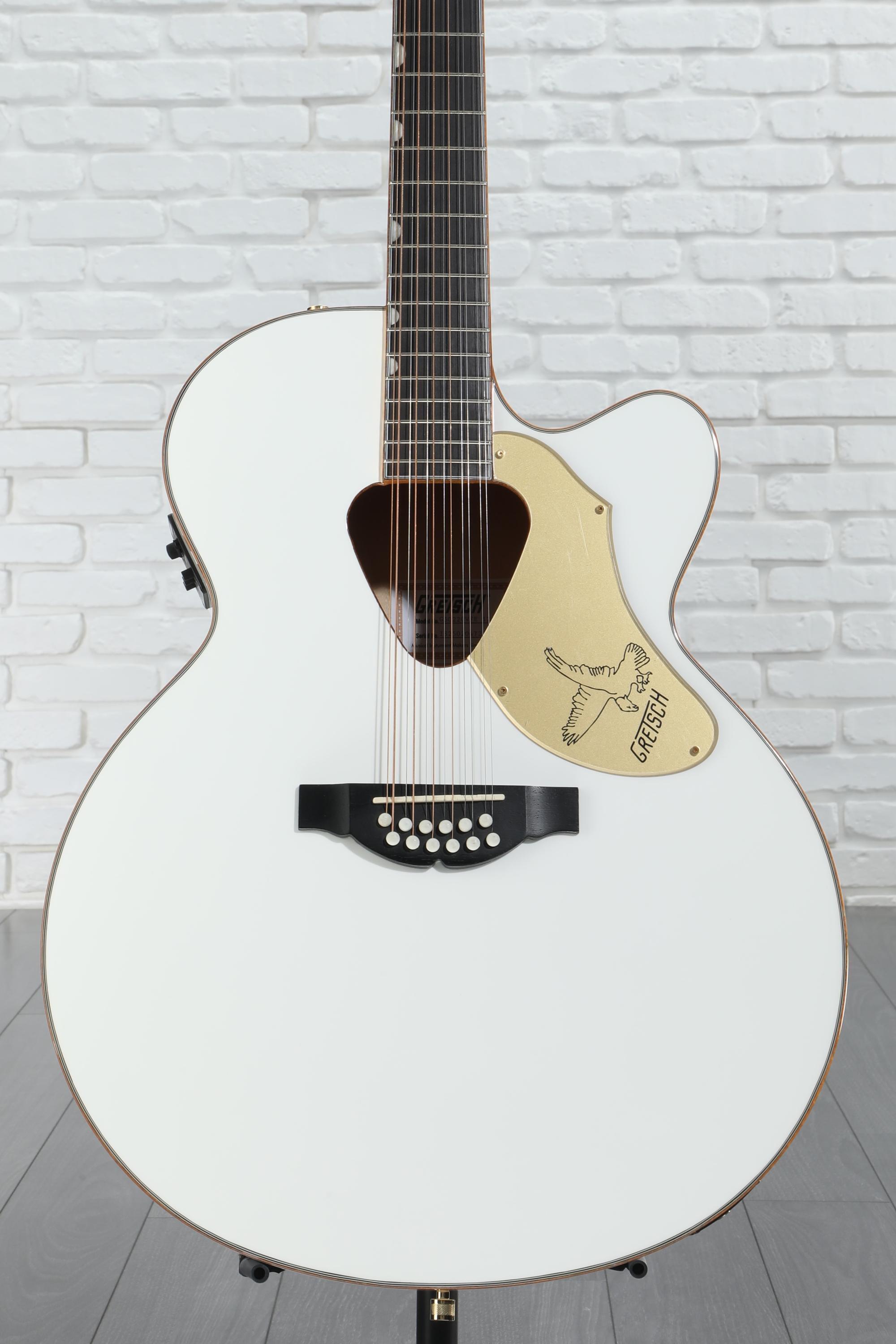 ギター GRETSCH Rancher Falcon, Jumbo, White Gretsch G5022CWFE-12 Rancher Falcon Jumbo - White | Sweetwater