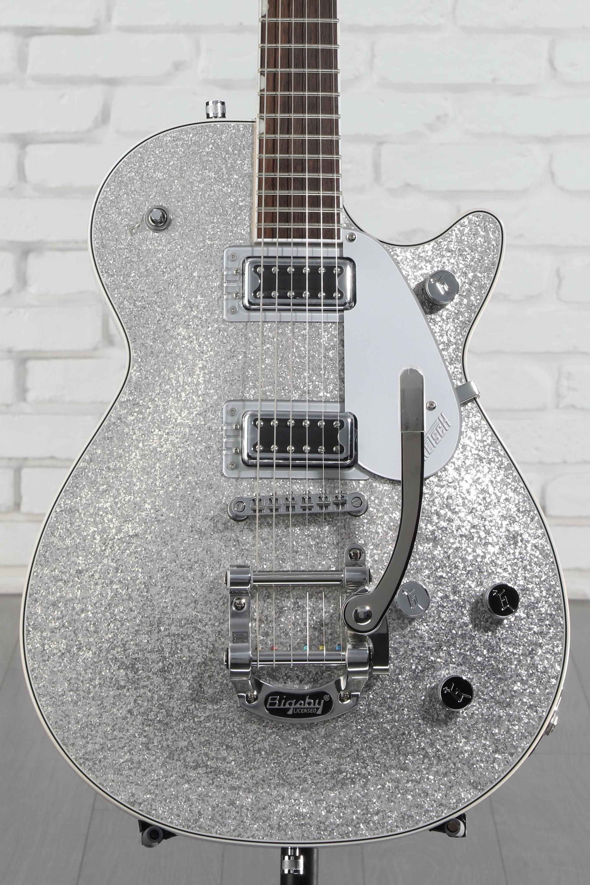 ギター Electromatic GRETSCH G2616 Jet Sparkle Gretsch Electromatic Jet Electric Guitar - Silver Sparkle