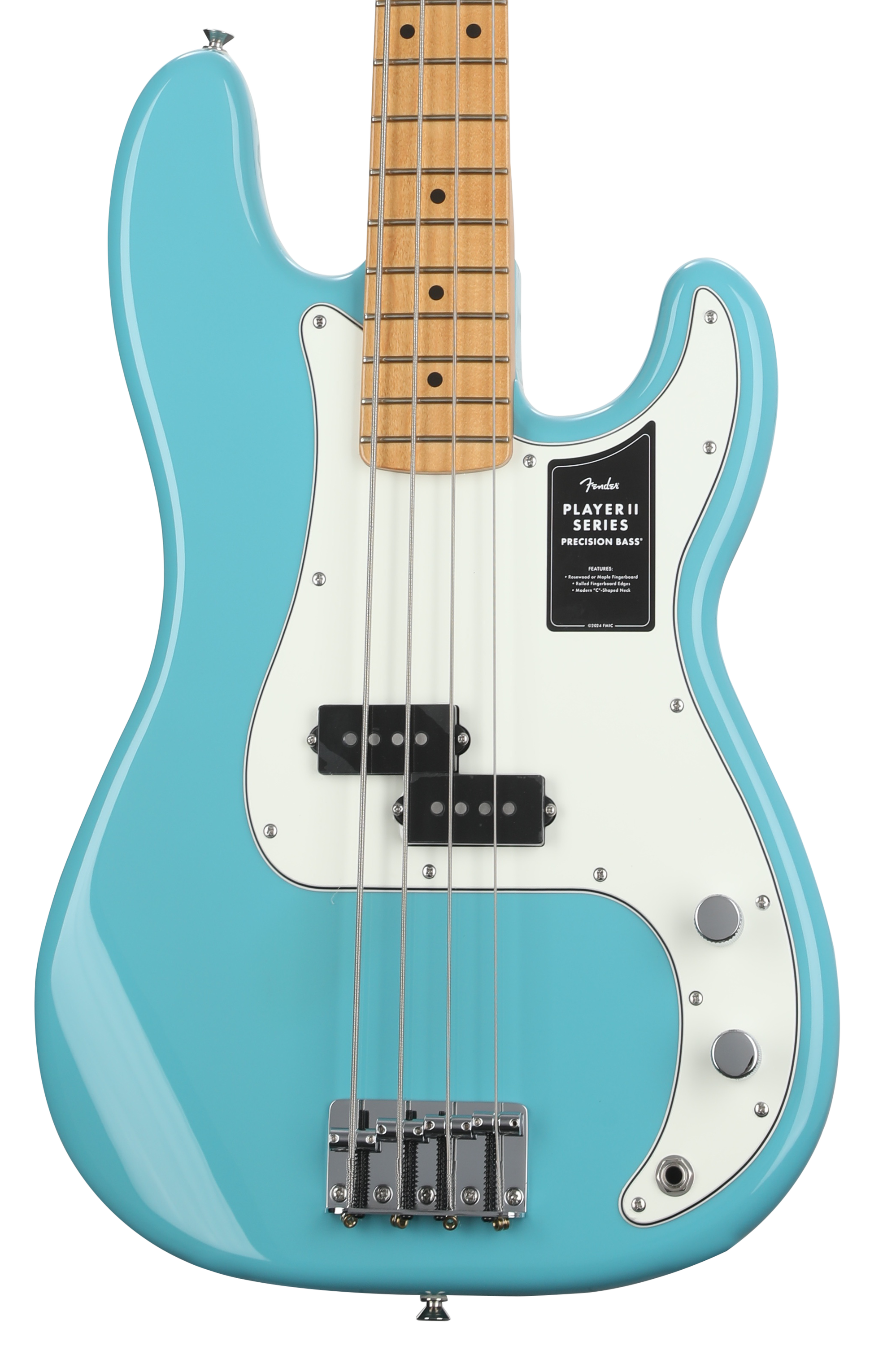 Fender Player II Precision Bass - Aquatone Blue with Maple