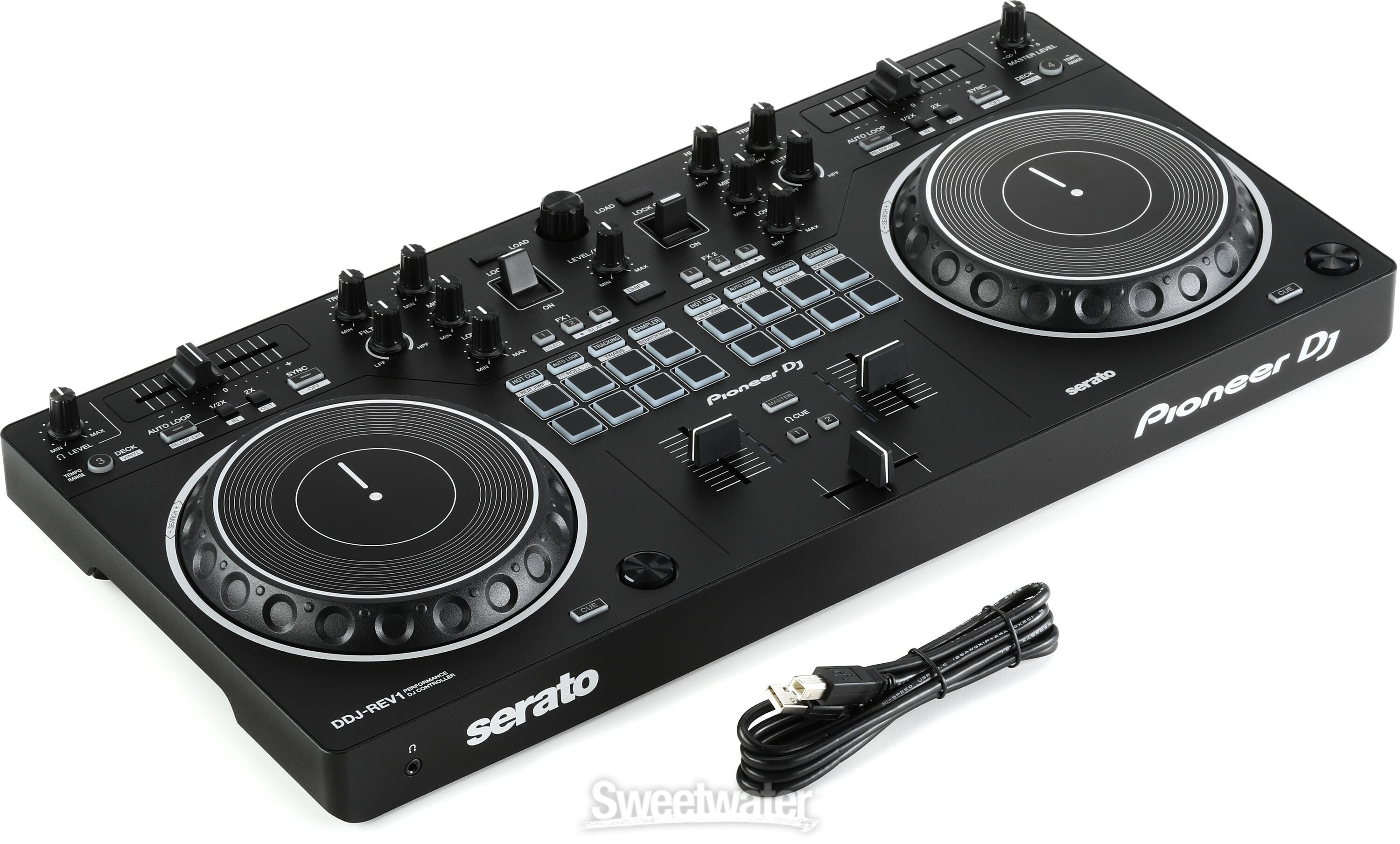 Pioneer DJ DDJ-REV1 2-deck Serato DJ Controller | Sweetwater