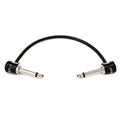 Photo of George Ls GL155Pedal06 Right Angle to Right Angle Pedalboard Patch Cable - 6 inch Black