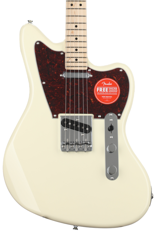 Squier Paranormal Offset Telecaster - Olympic White with Tortoiseshell  Pickguard