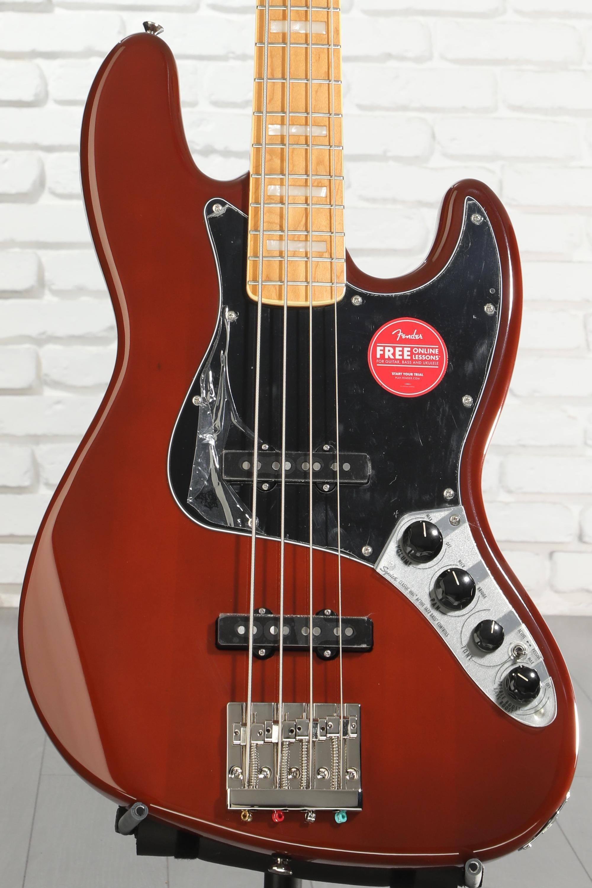 Squier Classic Vibe Active '70s Jazz Bass - Mocha | Sweetwater