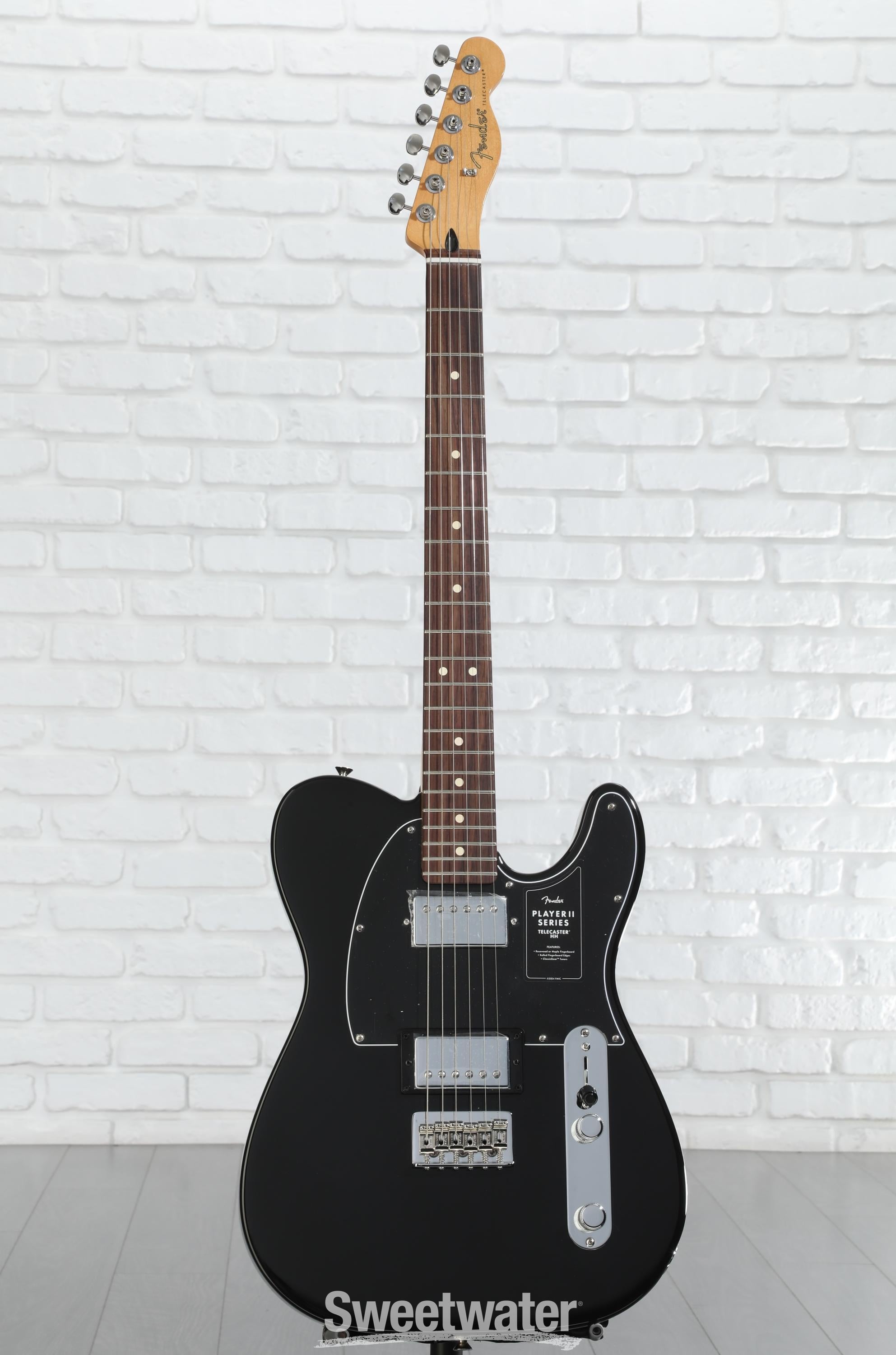 Fender Player II Telecaster HH Electric Guitar - Black with