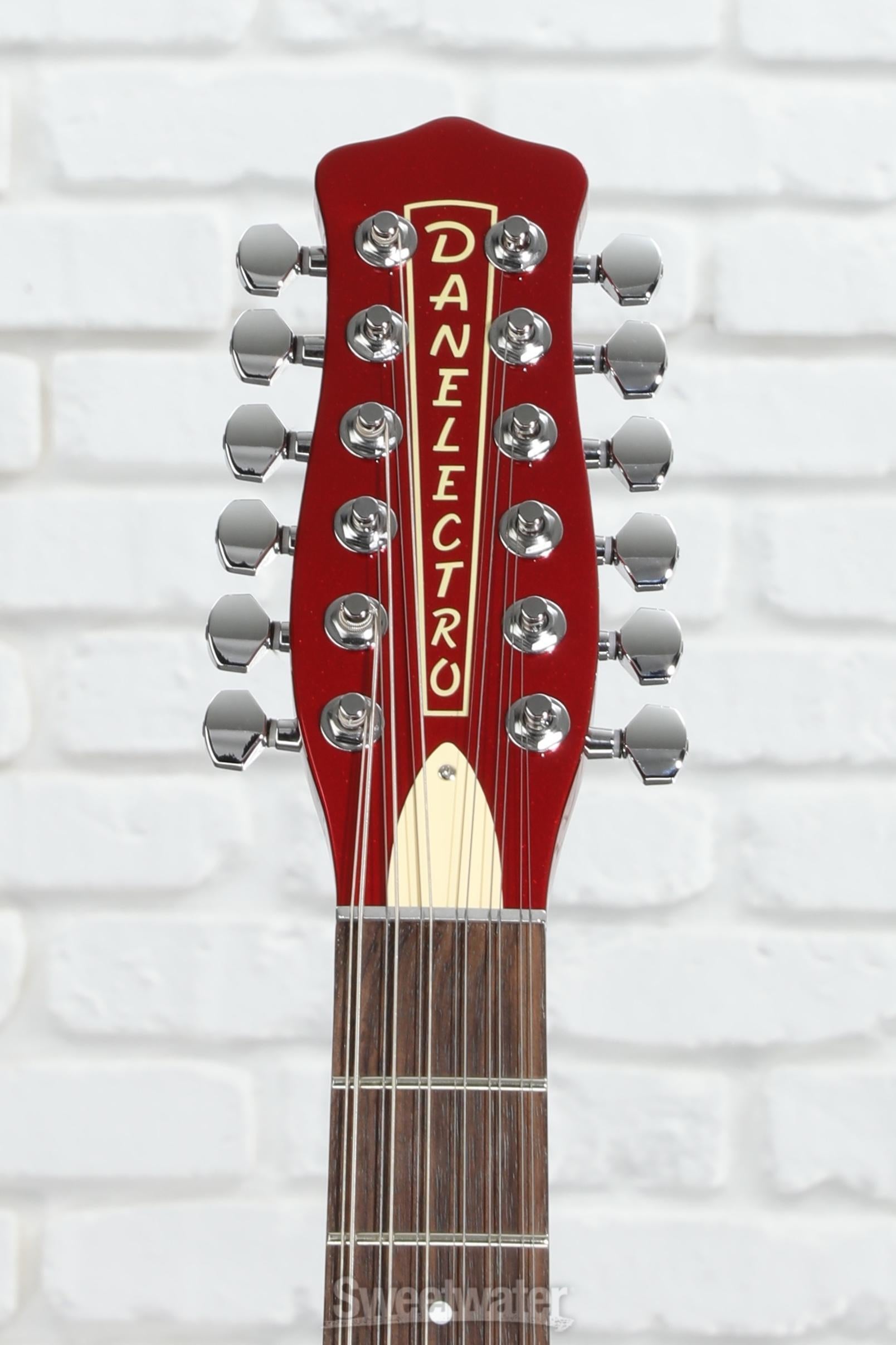 Danelectro Vintage 12 String Electric Guitar - Red Metallic