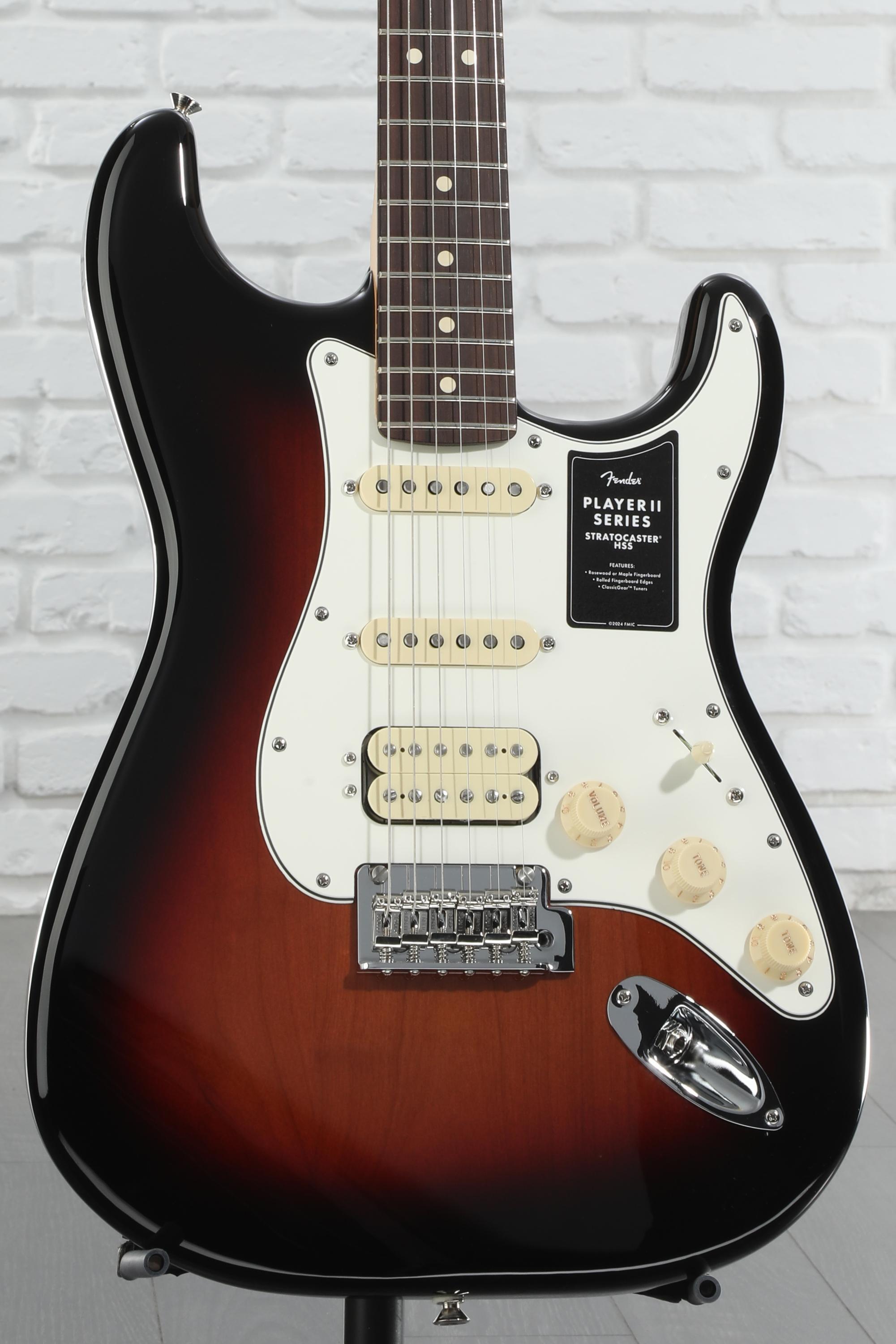 100%正規品 Fender Player II Stratocaster HSS Electric Guitar - 3-color ギター