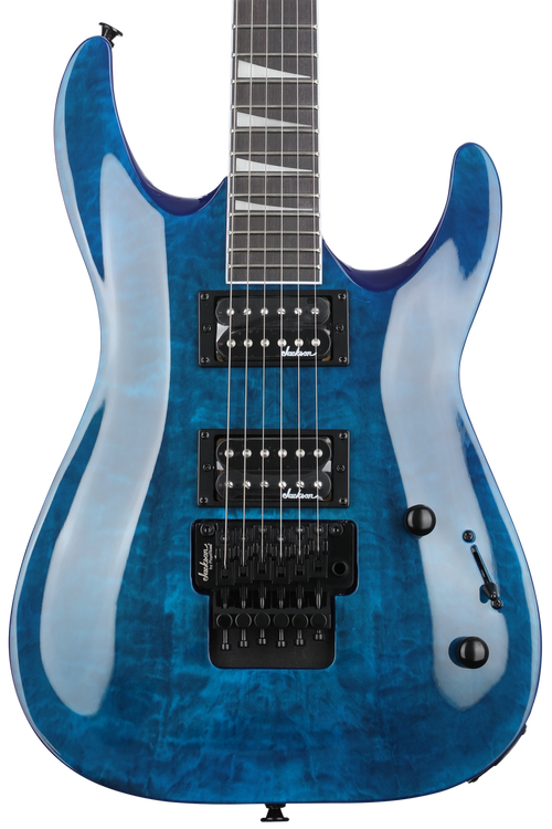 Jackson Dinky Arch Top JS32Q DKA - Transparent Blue