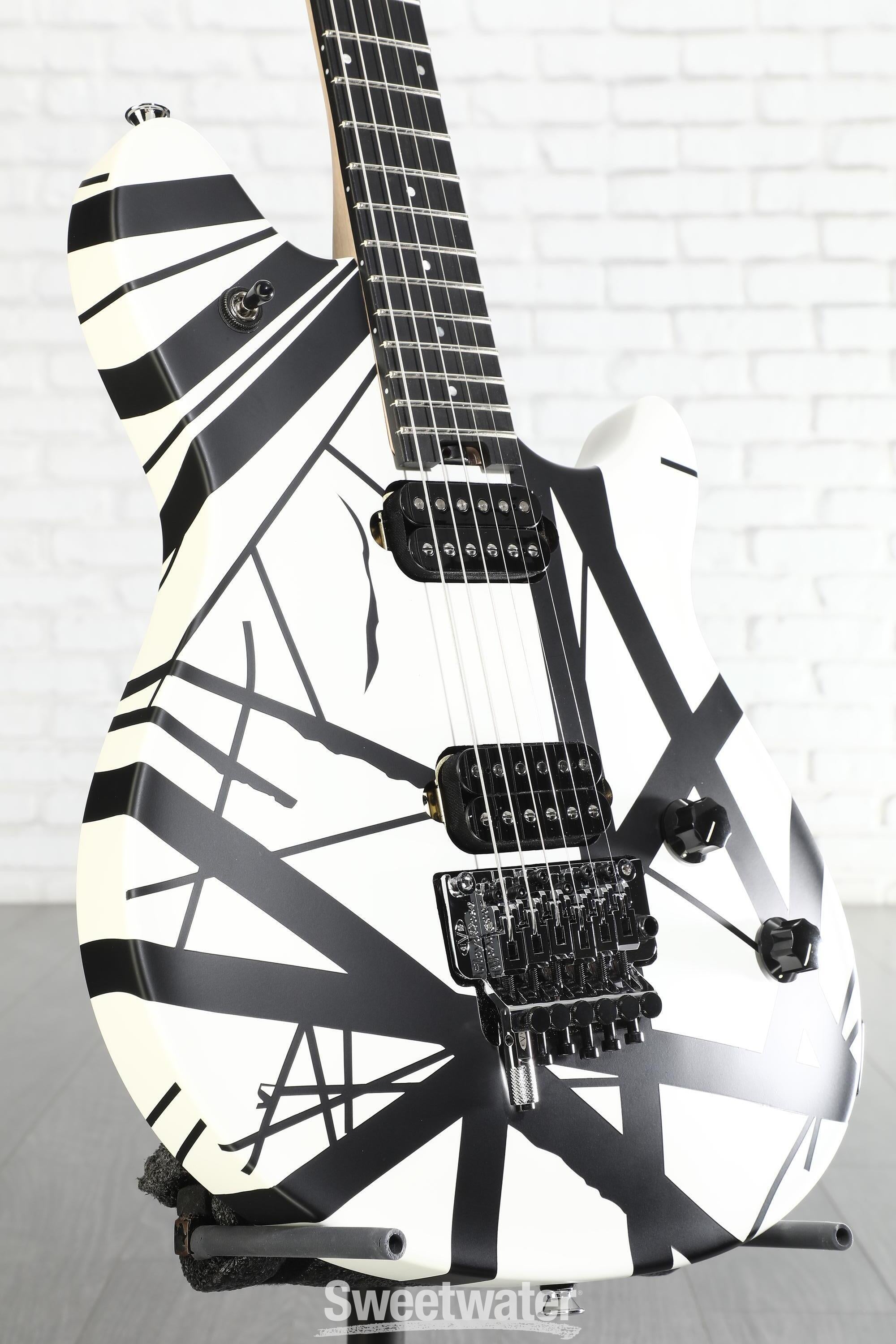 EVH Wolfgang Special Electric Guitar - Satin Striped Black/White