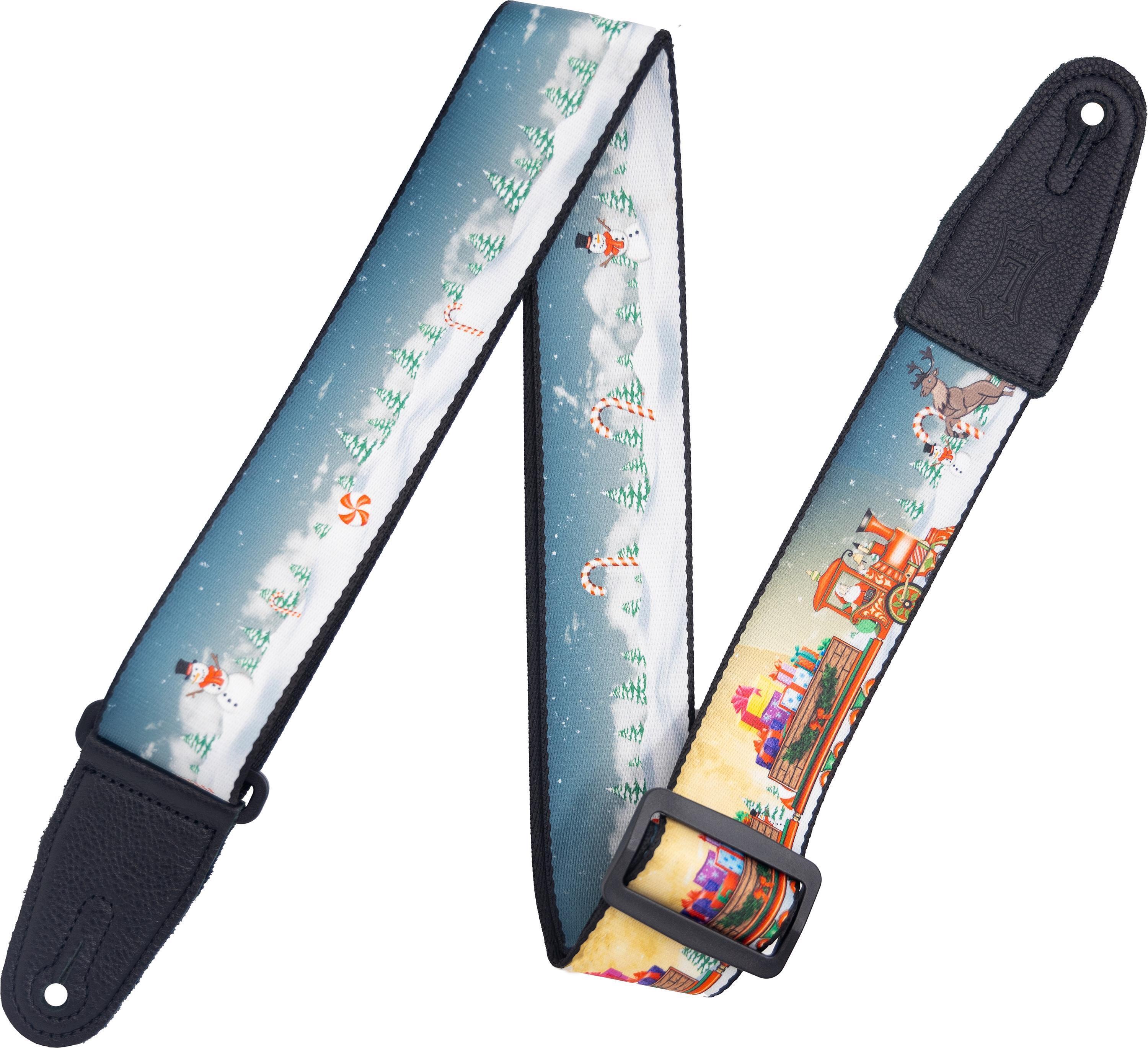 Levy's 2inch Christmas Guitar Strap Santa's Holiday Train Sweetwater