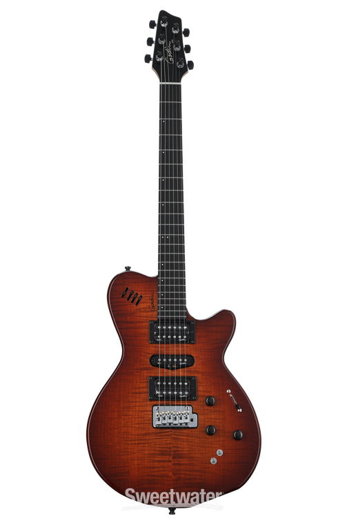 Godin xtSA Multi-Voice Electric Guitar - Light Burst