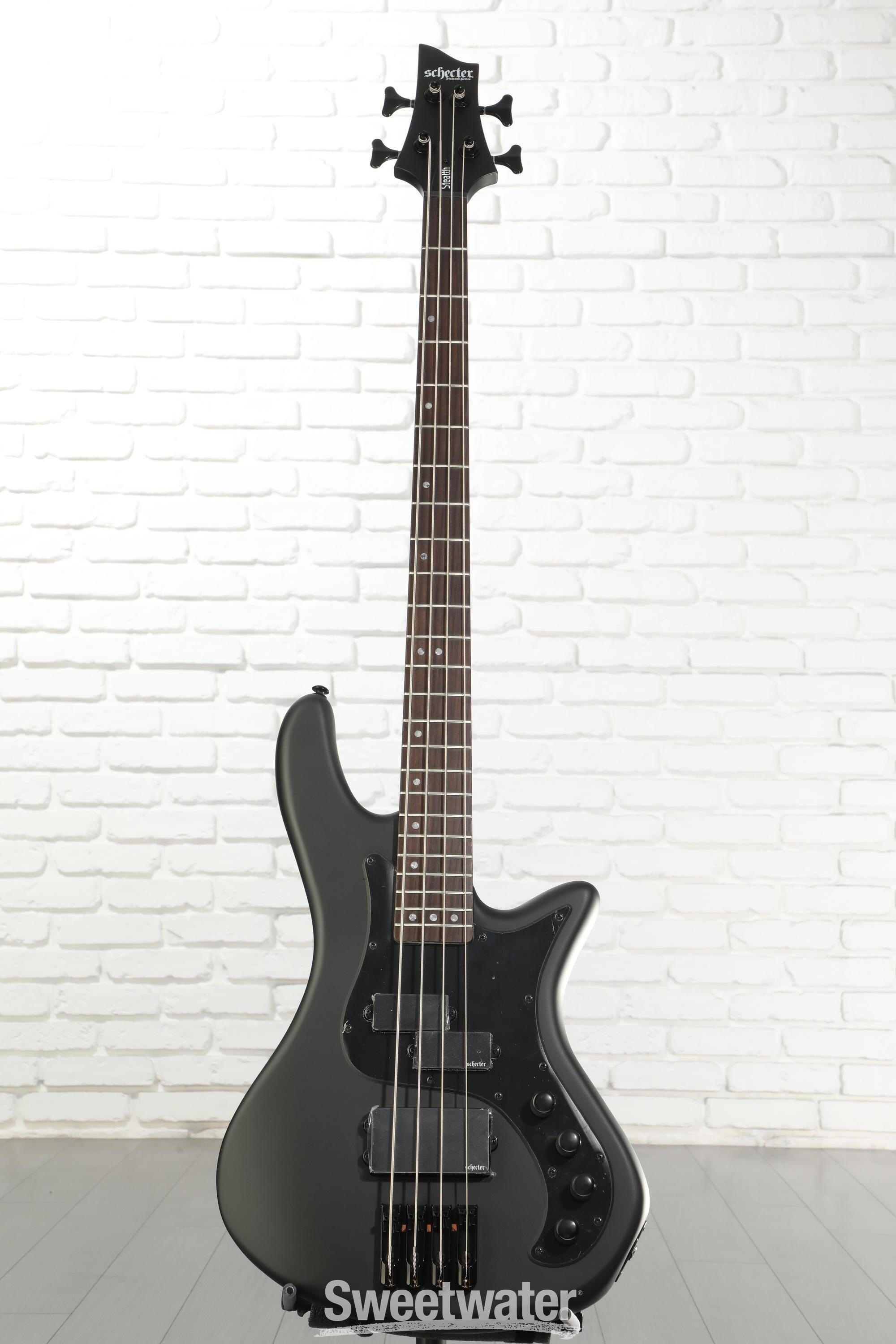 Schecter Stiletto Stealth 4 Bass Guitar - Satin Black Reviews
