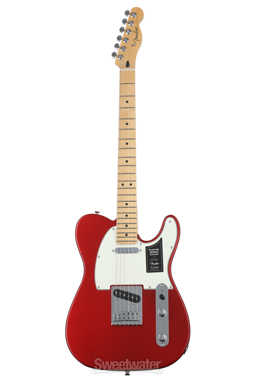 Fender Player Telecaster Solidbody Electric Guitar - Candy Apple Red with  Maple Fingerboard
