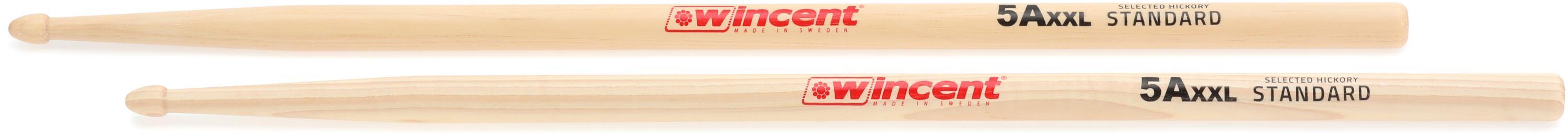Photo of Wincent Hickory Drumsticks - 5AXXL - Wood Tip