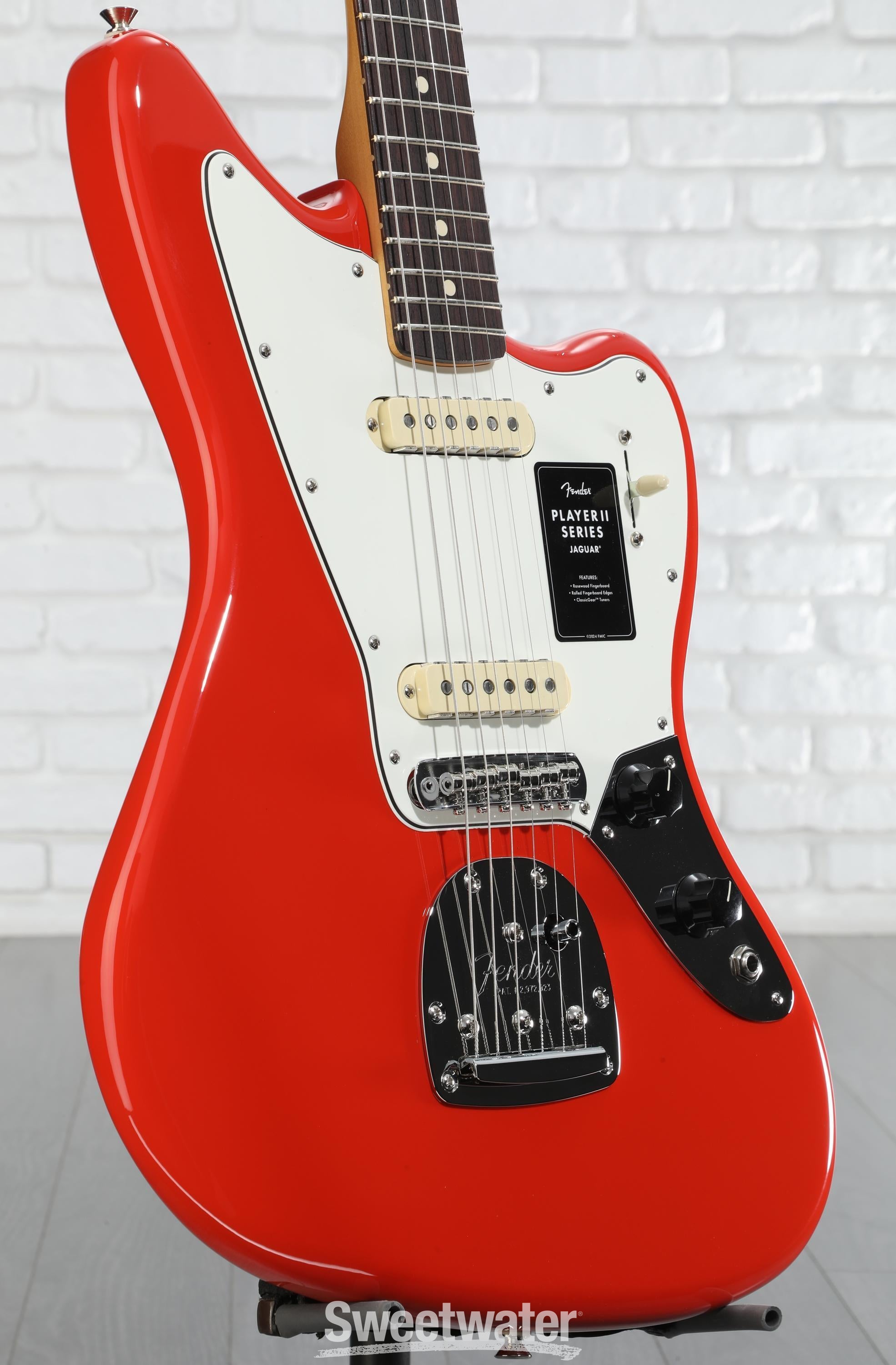 Fender Player II Jaguar Electric Guitar - Coral Red | Sweetwater